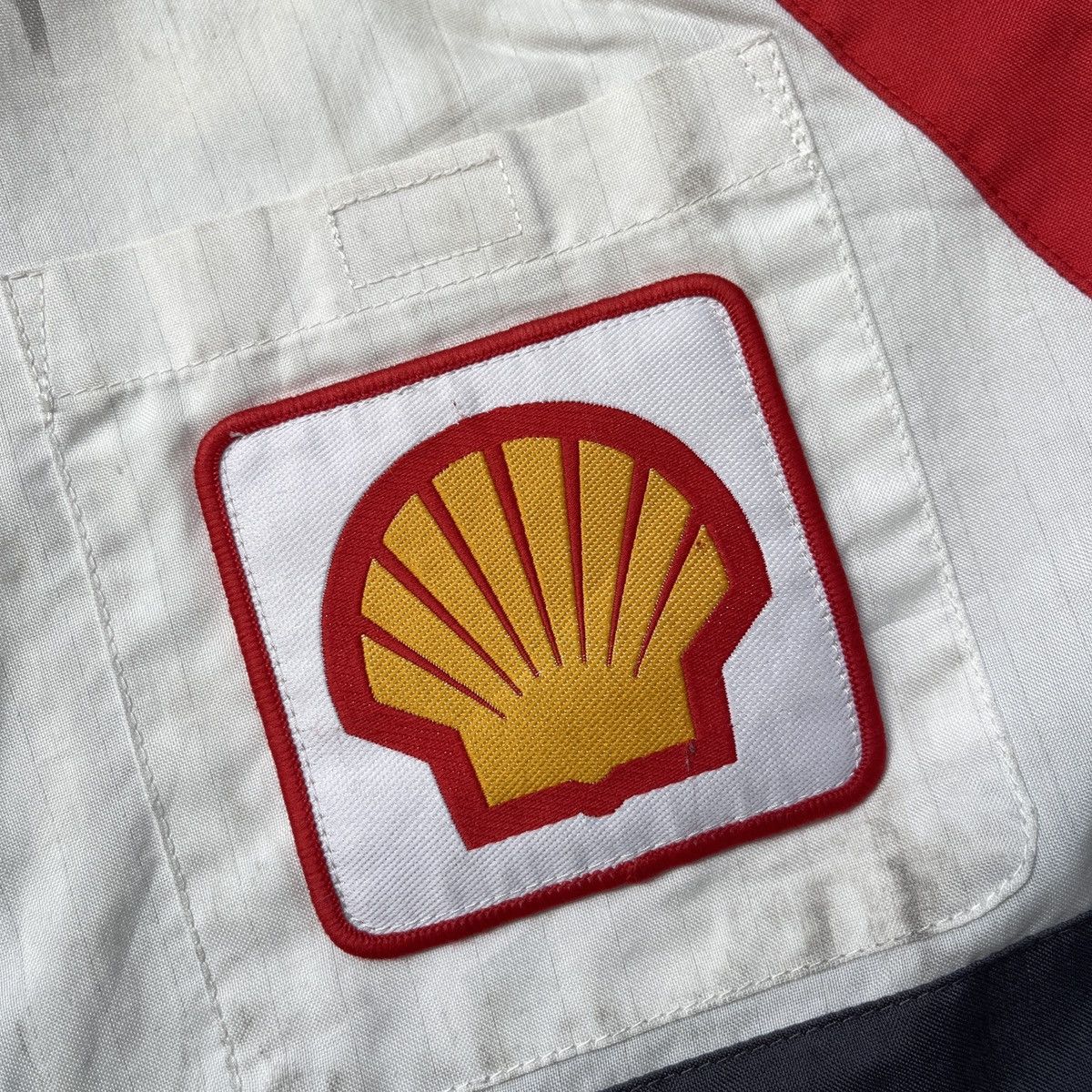 Uniform Wares × Vintage Shell Workers Uniform Racing Shirts Button Up Vintage 1990s Size US L / EU 52-54 / 3 - 7 Thumbnail