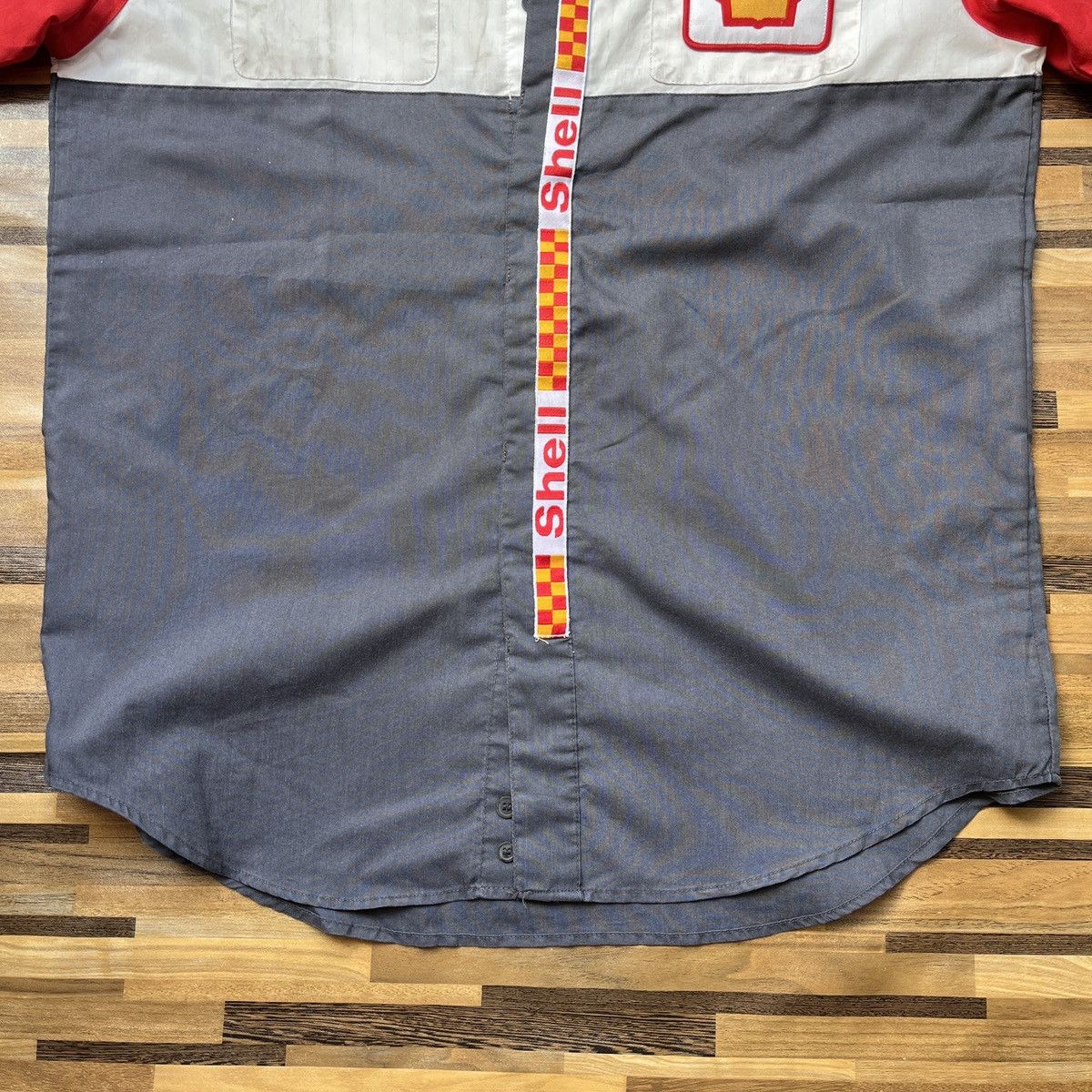 Uniform Wares × Vintage Shell Workers Uniform Racing Shirts Button Up Vintage 1990s Size US L / EU 52-54 / 3 - 10 Thumbnail