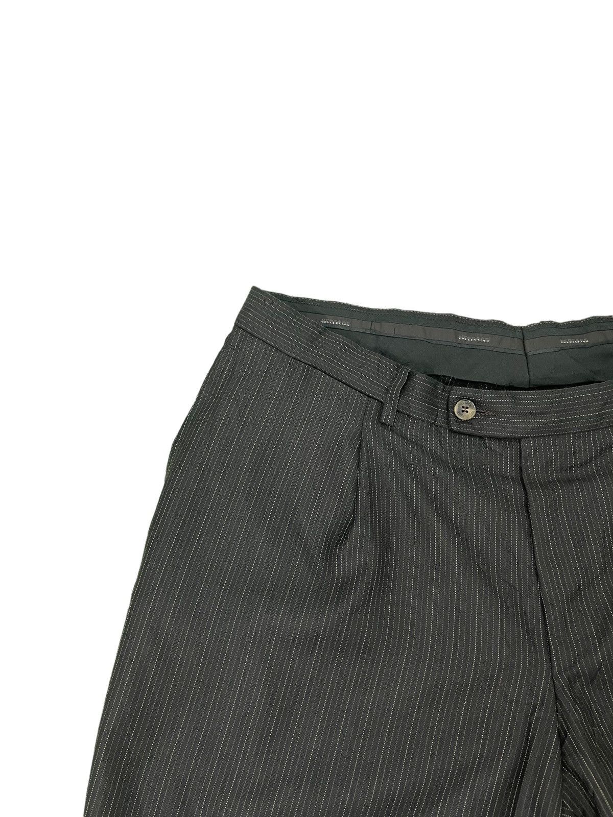 Versace Versace Collection Silk Wool Trouser Pinstriped Regular 7🟦 Size US 34 / EU 50 - 6 Thumbnail