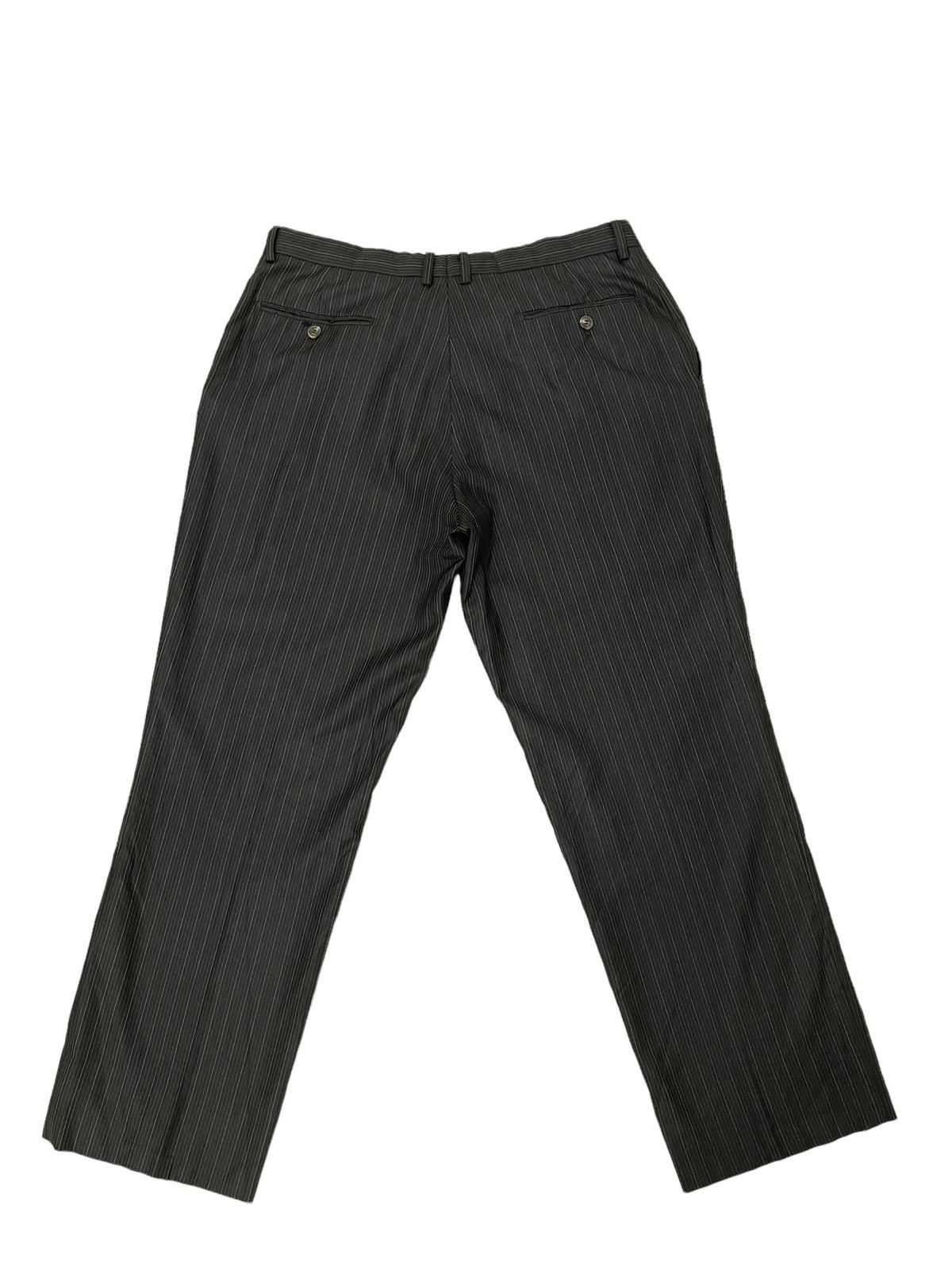 Versace Versace Collection Silk Wool Trouser Pinstriped Regular 7🟦 Size US 34 / EU 50 - 9 Thumbnail