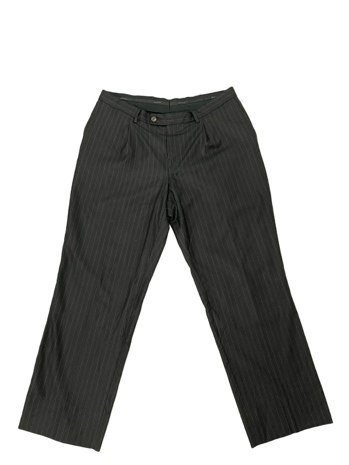 Versace Versace Collection Silk Wool Trouser Pinstriped Regular 7🟦 Size US 34 / EU 50 - 2 Thumbnail