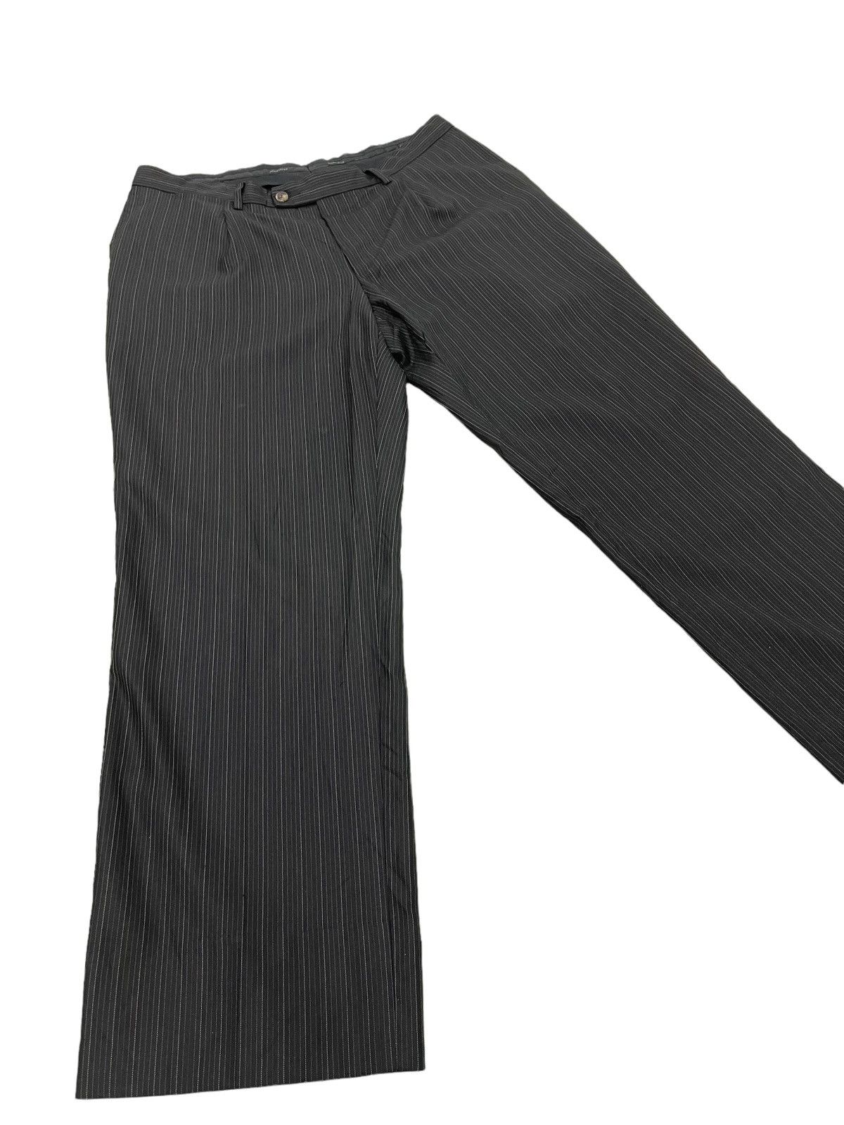 Versace Versace Collection Silk Wool Trouser Pinstriped Regular 7🟦 Size US 34 / EU 50 - 1 Thumbnail