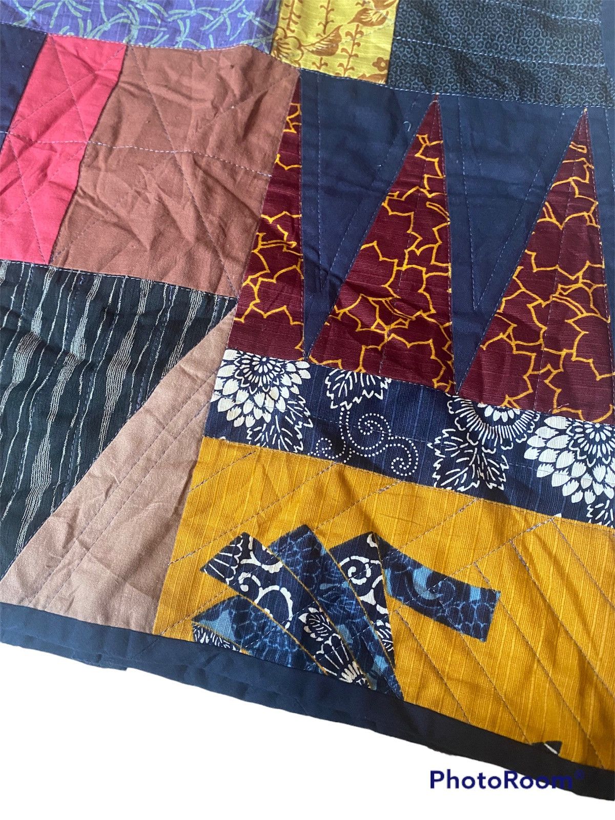 Vintage 💥Japanese Fashion Designer Patchwork Vest Jacket Size US S / EU 44-46 / 1 - 5 Thumbnail