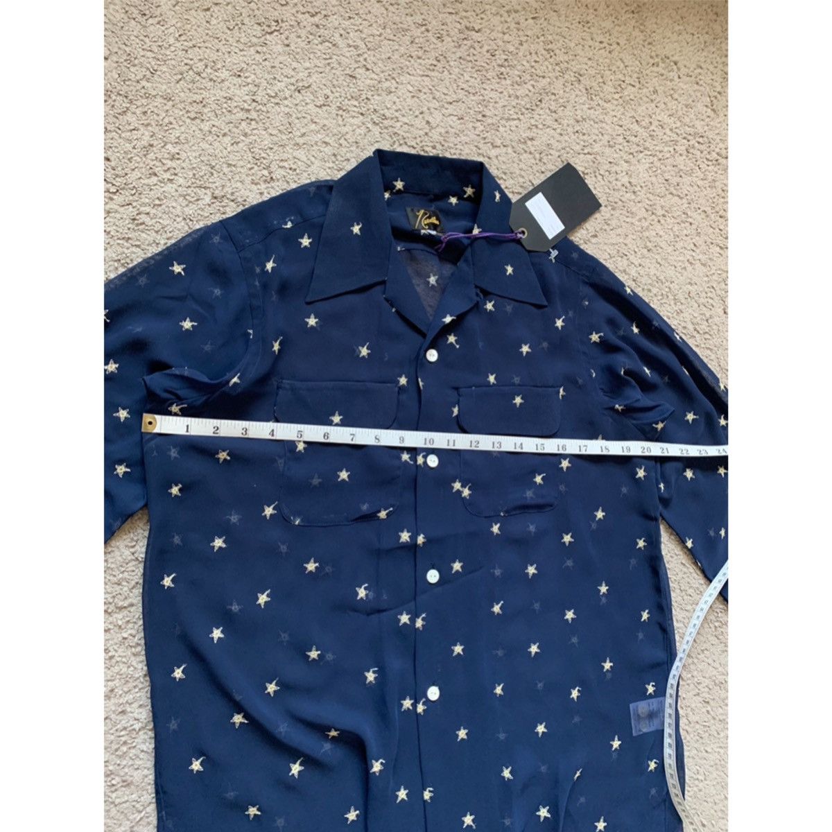 Needles NEEDLES EMBROIDERED STAR CUT-OFF SHIRT Size US XS / EU 42 / 0 - 11 Thumbnail