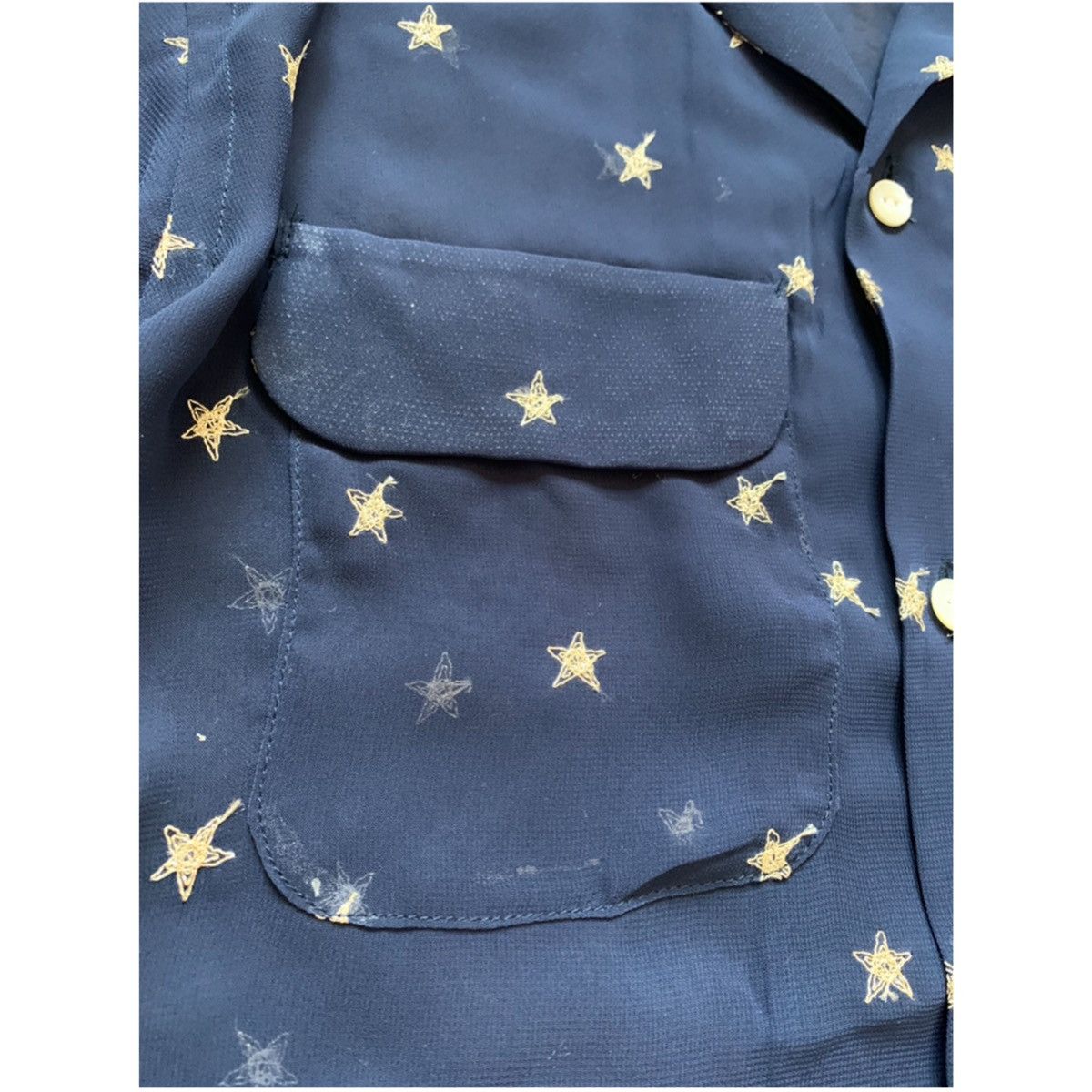 Needles NEEDLES EMBROIDERED STAR CUT-OFF SHIRT Size US XS / EU 42 / 0 - 3 Thumbnail