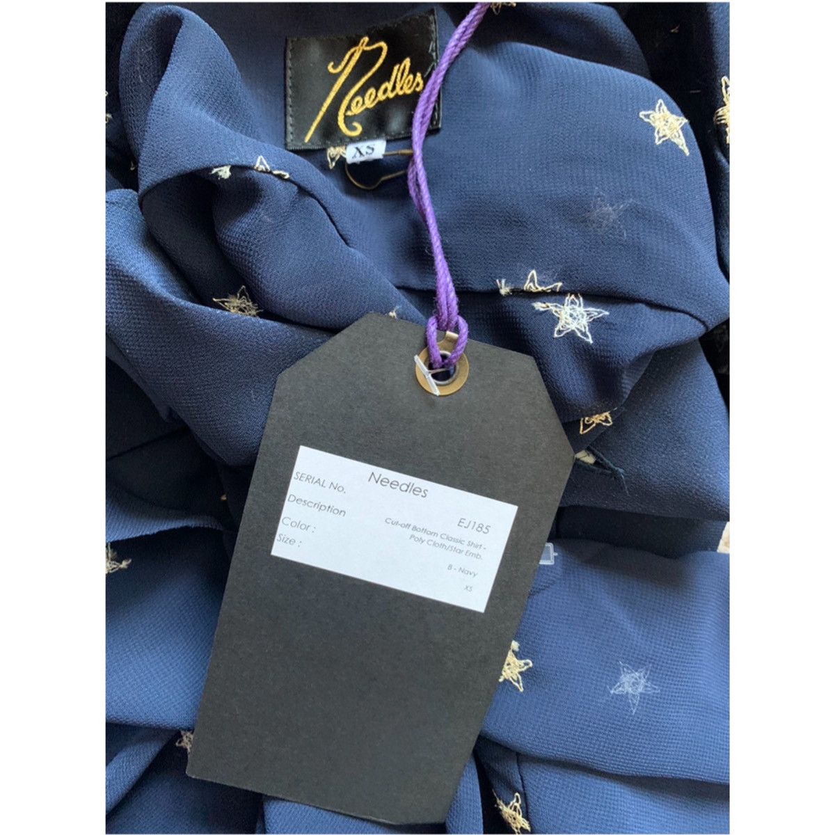 Needles NEEDLES EMBROIDERED STAR CUT-OFF SHIRT Size US XS / EU 42 / 0 - 15 Thumbnail