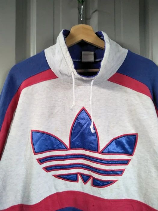 Adidas 🔥 CRAZY PIECE ! HARD TO FIND ! ADIDAS BIG LOGO HOODIE Size US L / EU 52-54 / 3 - 2 Thumbnail