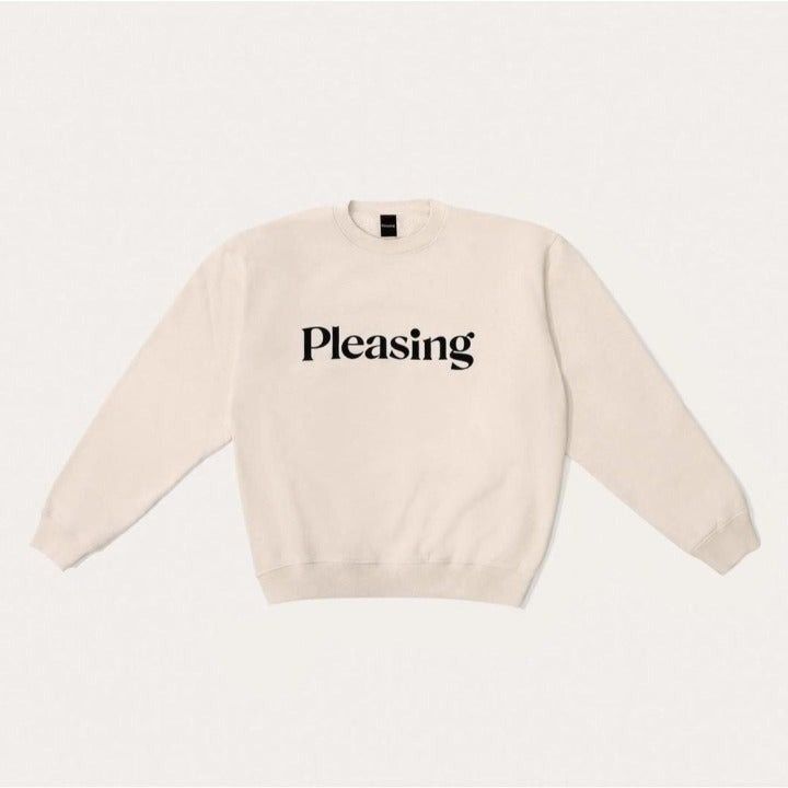 NEW THE PLEASING By purchases HARRY STYLE BEIGE SWEATSHIRT SZ LARGE