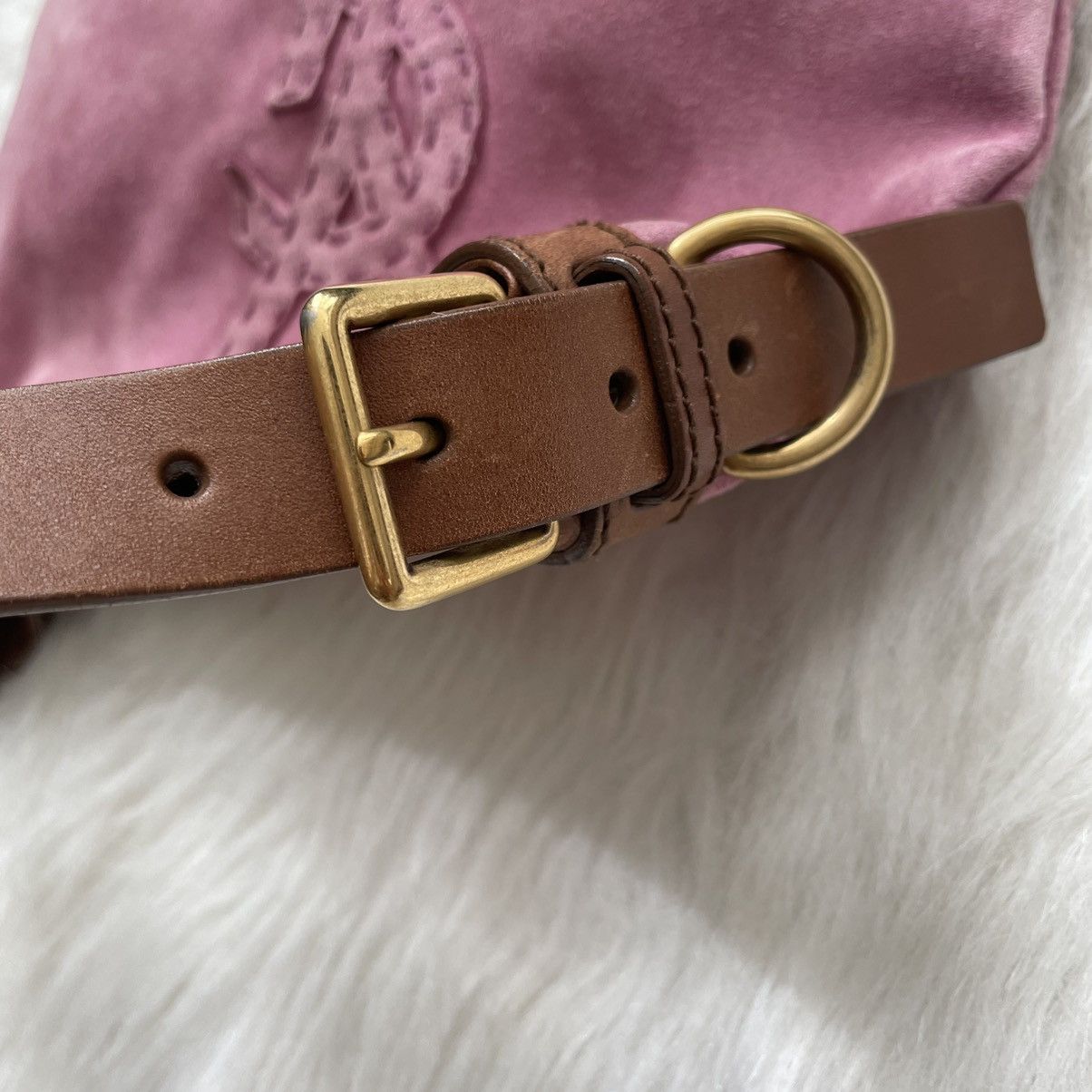 Yves Saint Laurent Ysl yves saint Laurent vintage pink suede shoulder bag Size ONE SIZE - 7 Thumbnail