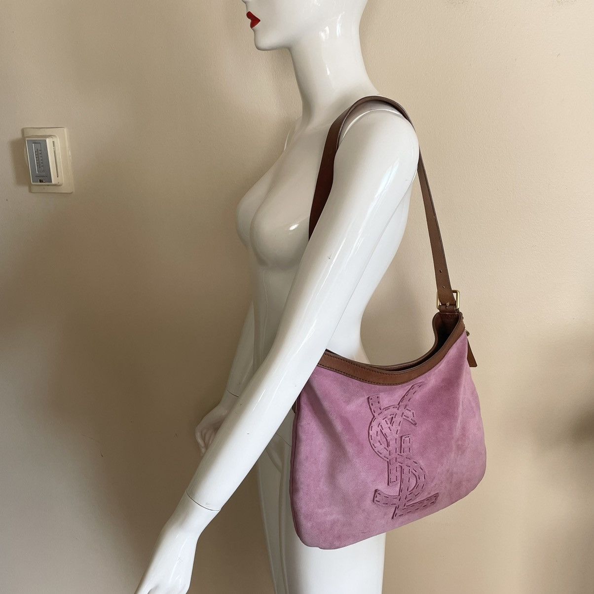 Yves Saint Laurent Ysl yves saint Laurent vintage pink suede shoulder bag Size ONE SIZE - 3 Thumbnail