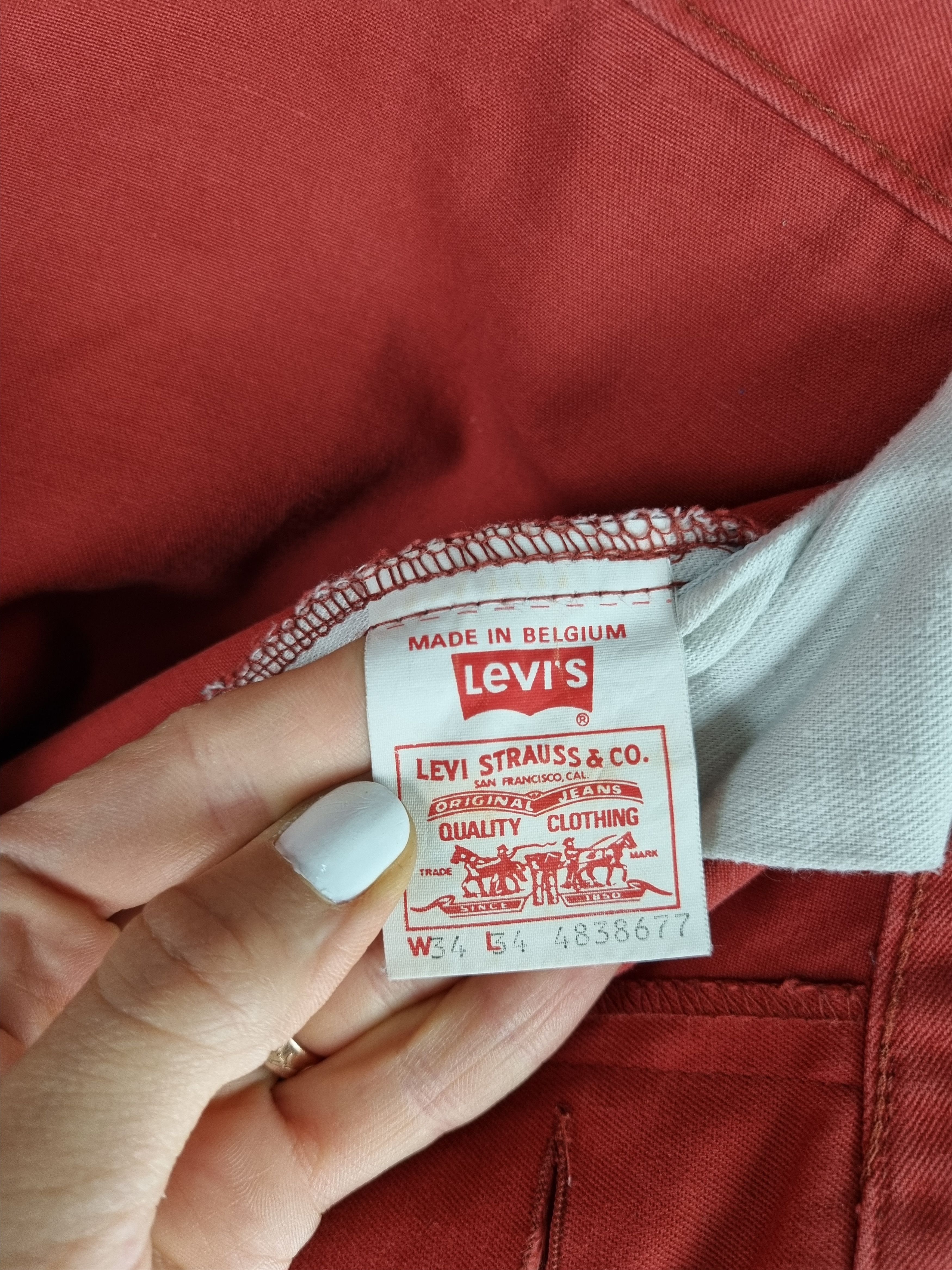 Levi's × Levi's Vintage Clothing Very Rare Cargo Levis Faded Red Dirty Pants Size US 32 / EU 48 - 5 Thumbnail