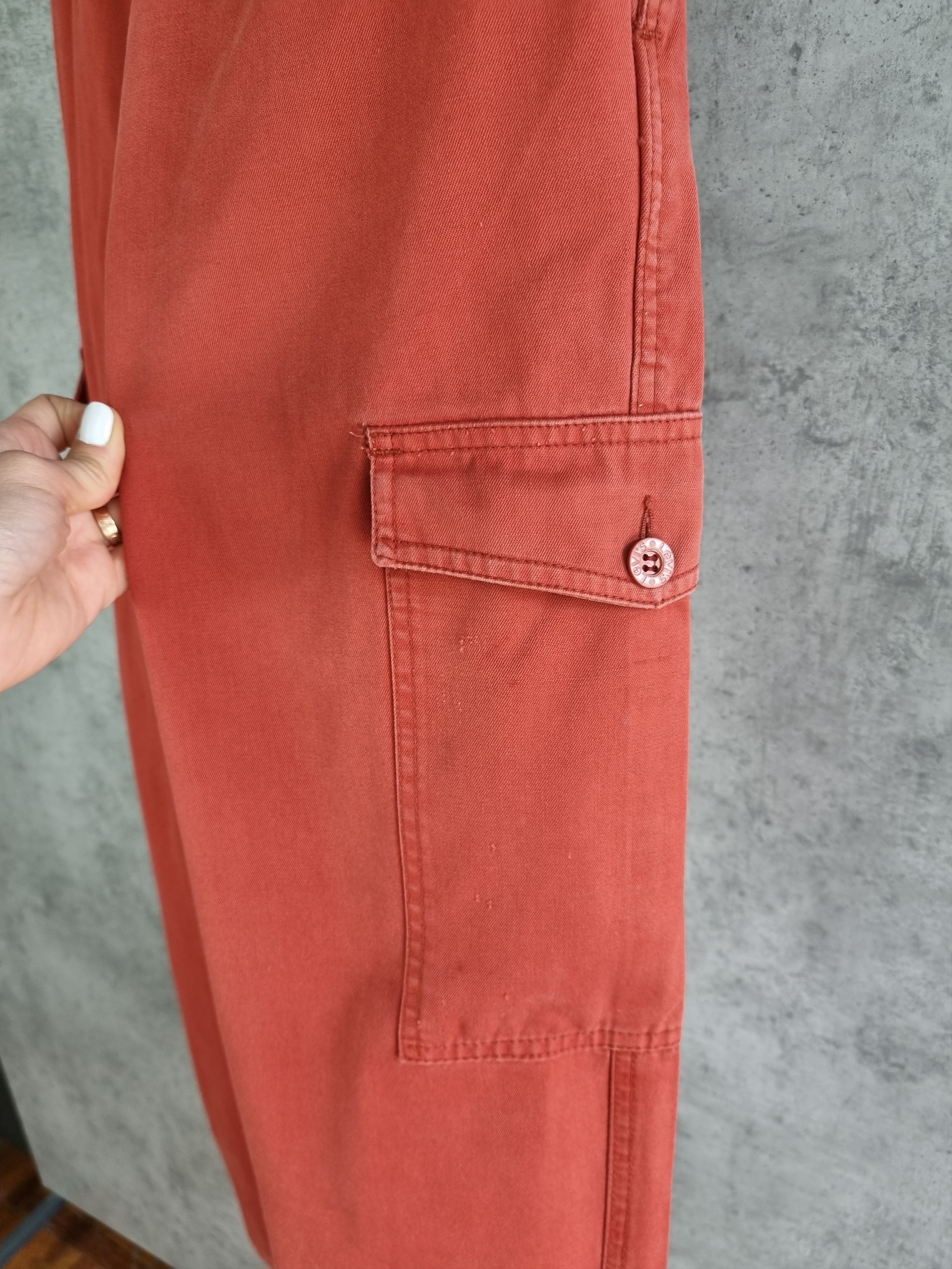 Levi's × Levi's Vintage Clothing Very Rare Cargo Levis Faded Red Dirty Pants Size US 32 / EU 48 - 13 Thumbnail