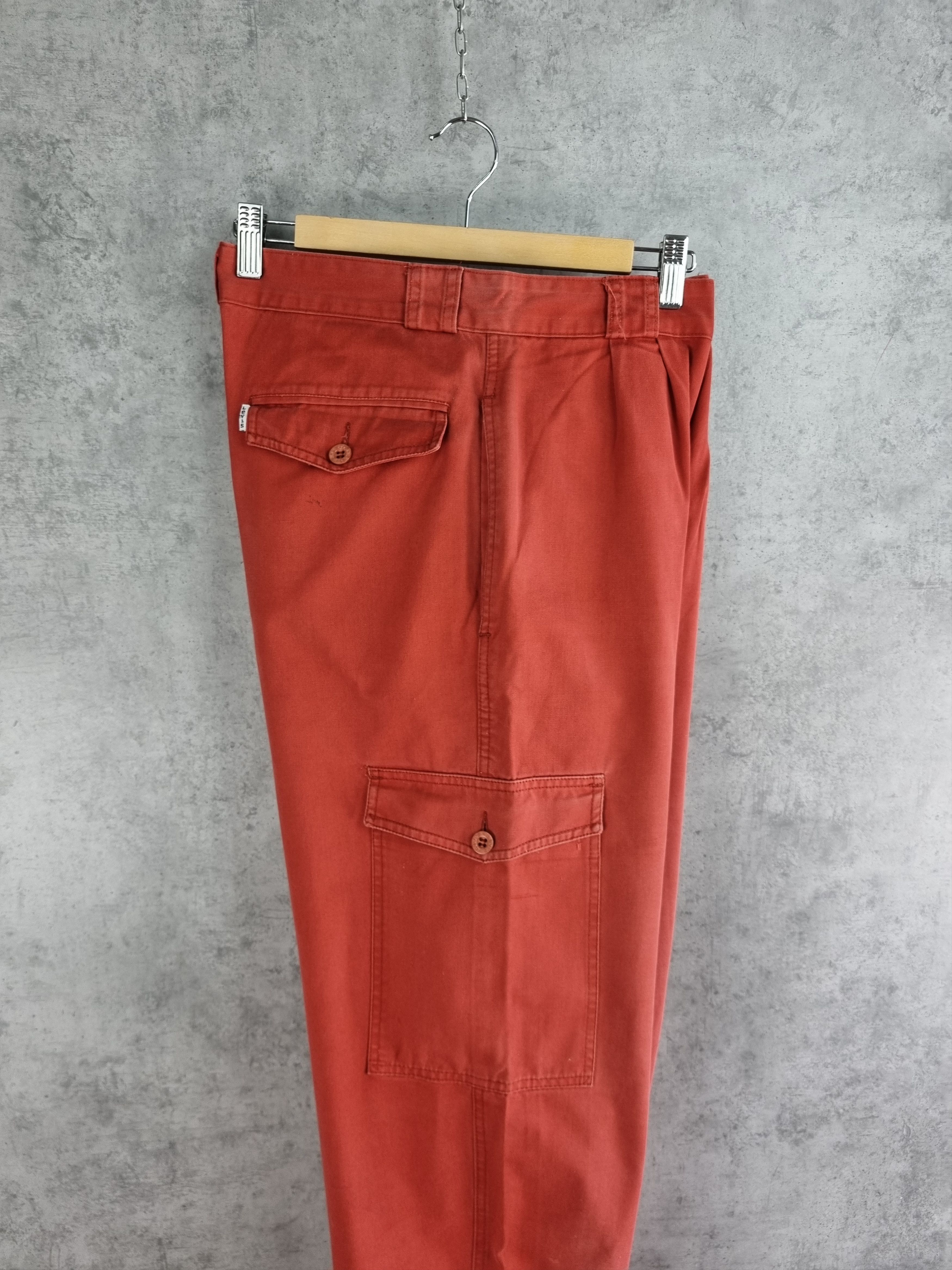 Levi's × Levi's Vintage Clothing Very Rare Cargo Levis Faded Red Dirty Pants Size US 32 / EU 48 - 8 Thumbnail