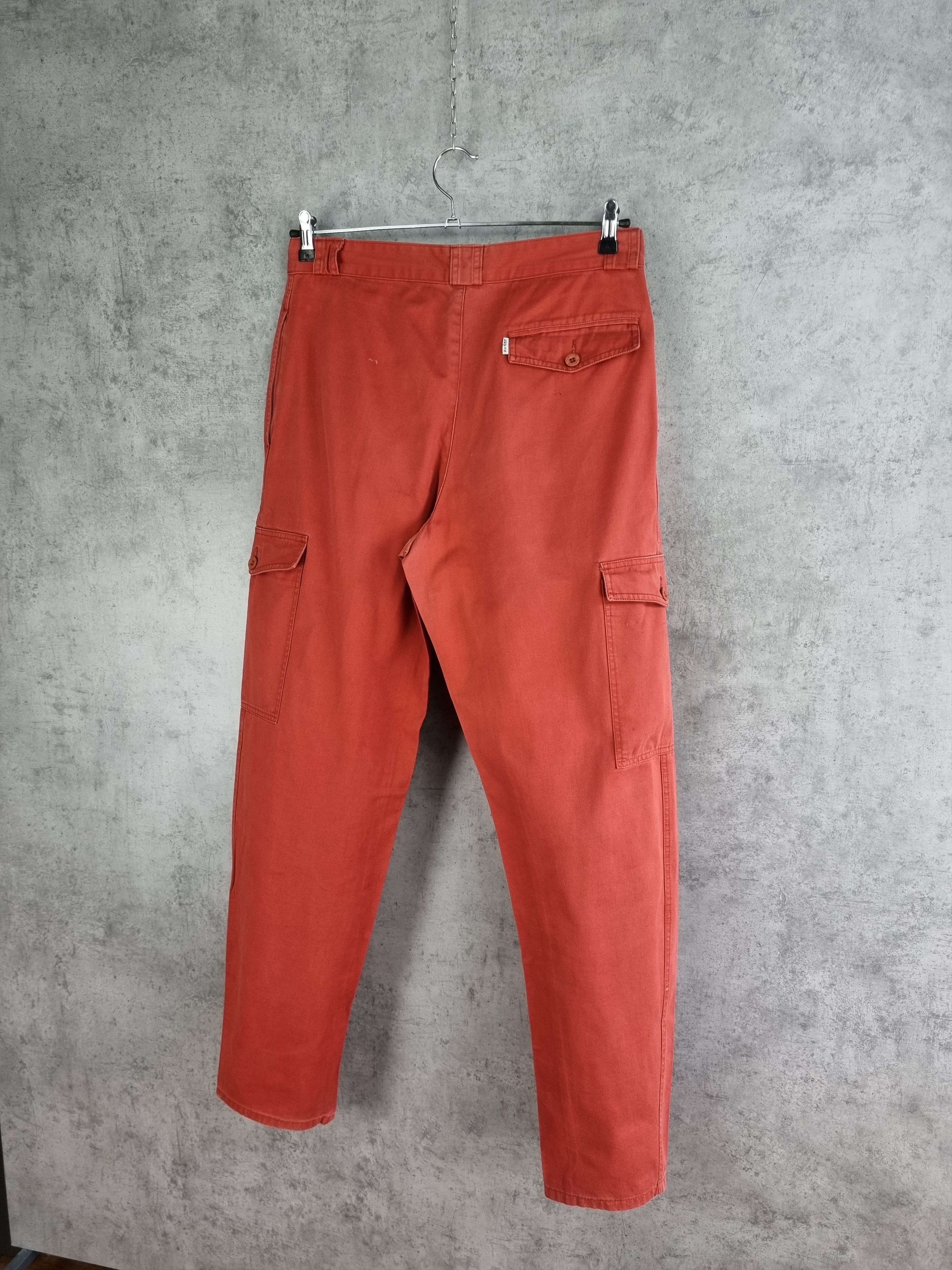 Levi's × Levi's Vintage Clothing Very Rare Cargo Levis Faded Red Dirty Pants Size US 32 / EU 48 - 17 Thumbnail