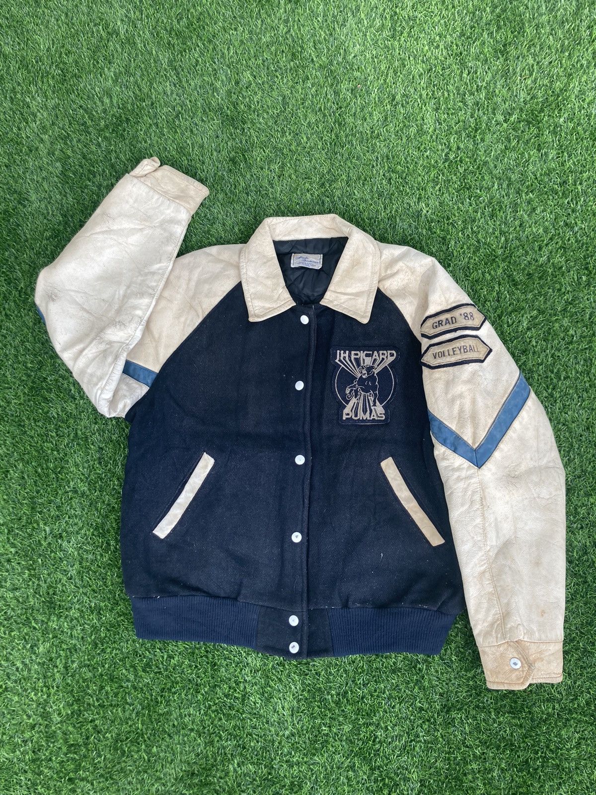 Puma × Vintage VINTAGE PUMAS VARSITY JACKET Size US XL / EU 56 / 4 - 2 Thumbnail