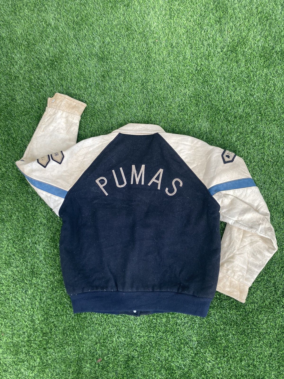 Puma × Vintage VINTAGE PUMAS VARSITY JACKET Size US XL / EU 56 / 4 - 4 Thumbnail