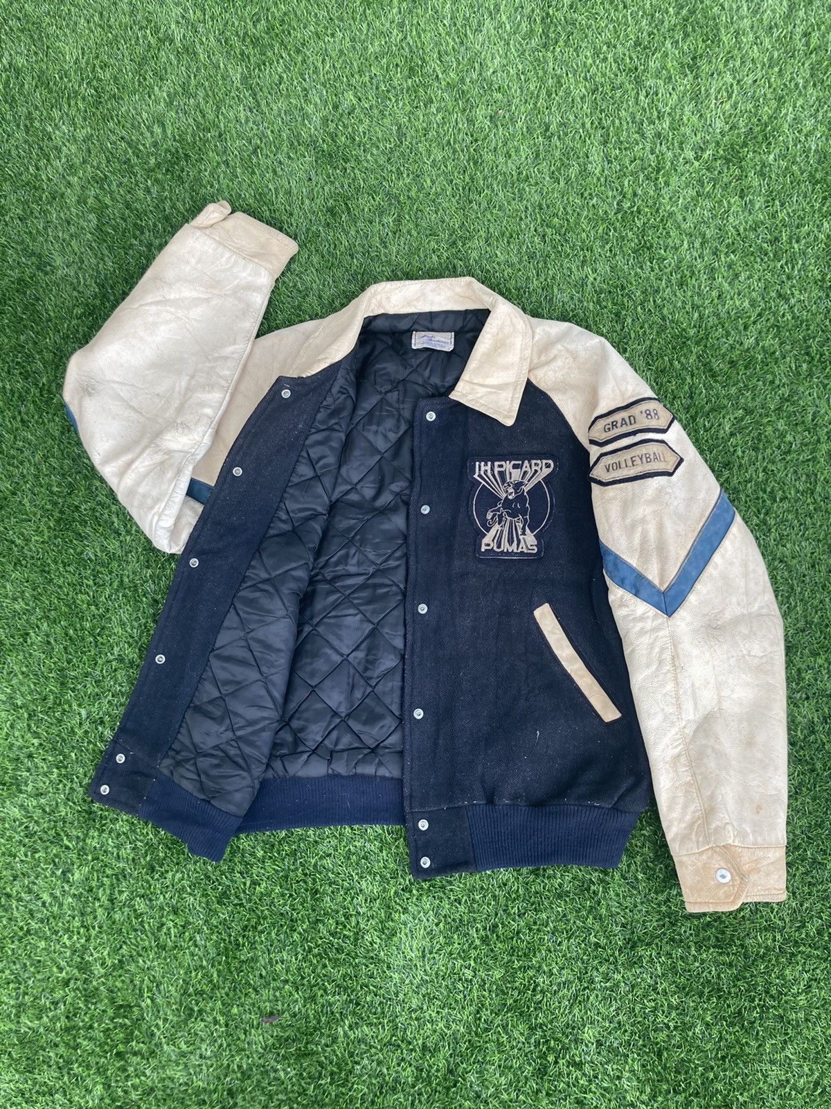 Puma × Vintage VINTAGE PUMAS VARSITY JACKET Size US XL / EU 56 / 4 - 3 Thumbnail