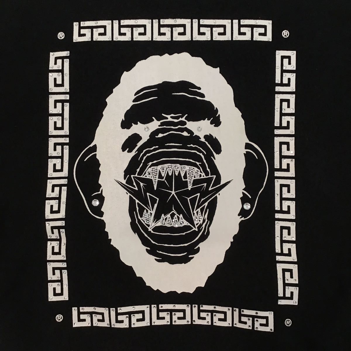 Bape × Swarovski BAPE Swarovski APE HEAD BAPE STA pullover hoodie black Size US S / EU 44-46 / 1 - 3 Thumbnail