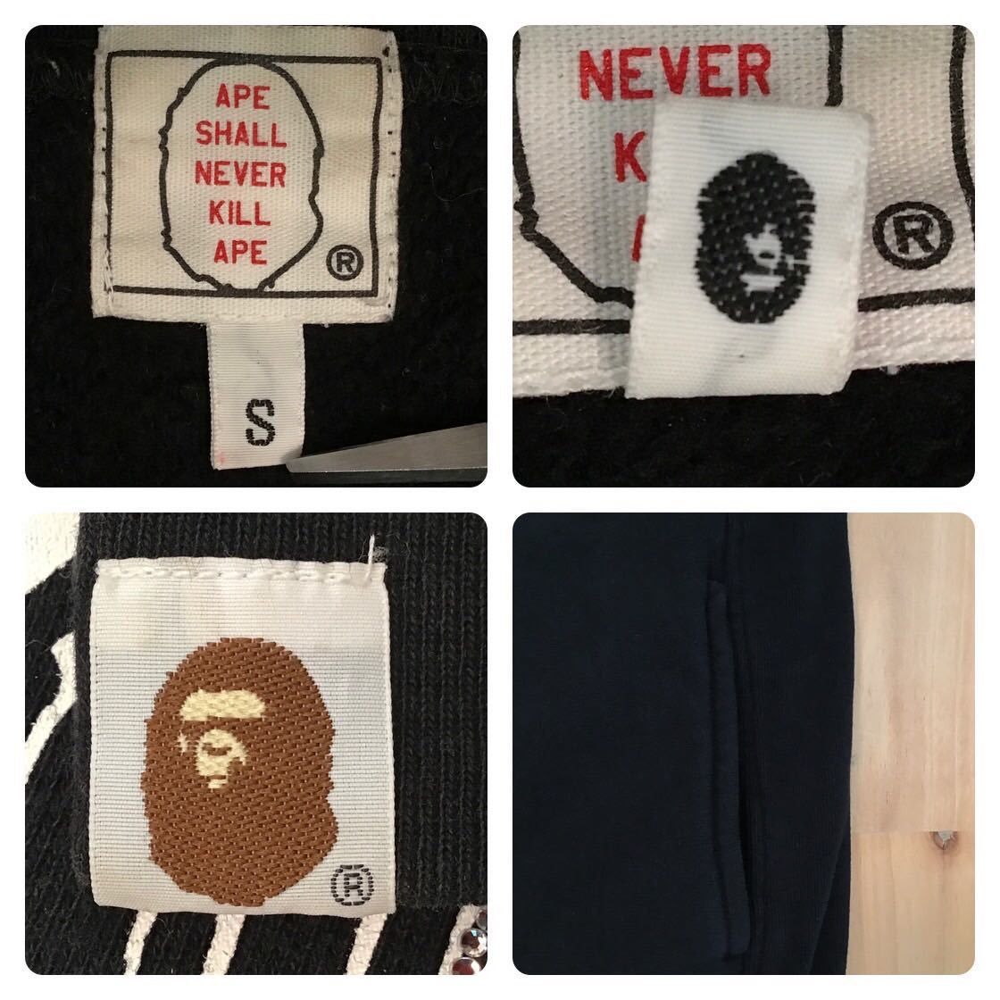 Bape × Swarovski BAPE Swarovski APE HEAD BAPE STA pullover hoodie black Size US S / EU 44-46 / 1 - 9 Thumbnail