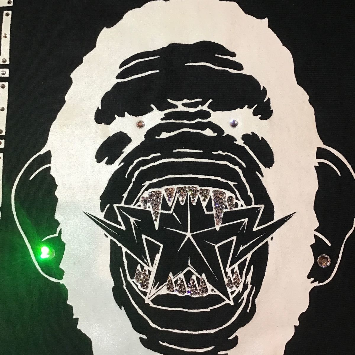 Bape × Swarovski BAPE Swarovski APE HEAD BAPE STA pullover hoodie black Size US S / EU 44-46 / 1 - 4 Thumbnail