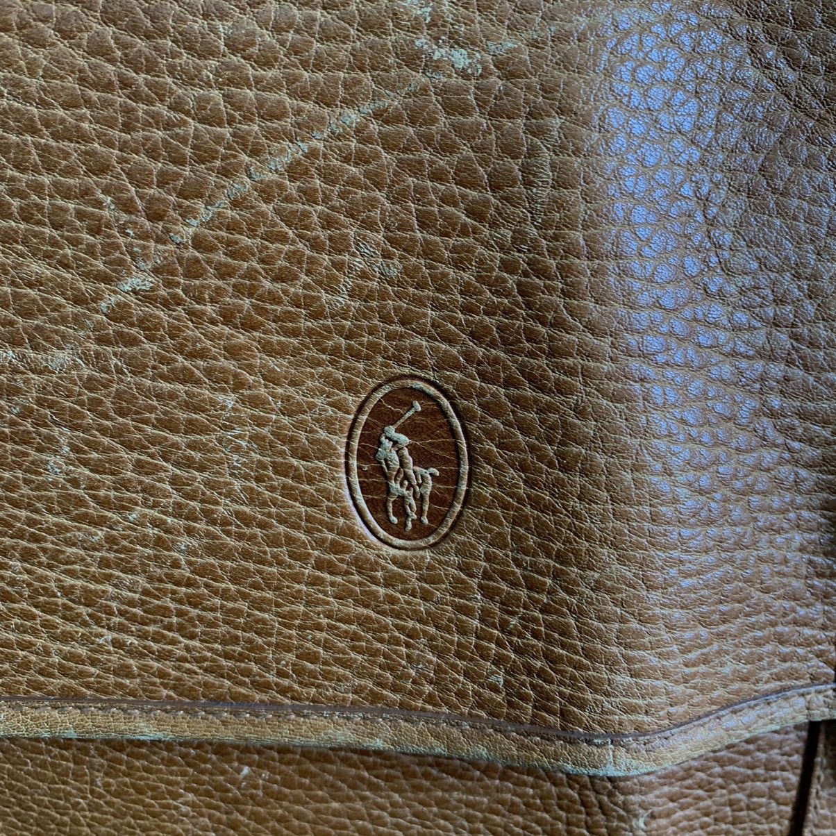 Genuine Leather Ralph Lauren Leather Messenger Bag Size ONE SIZE - 4 Thumbnail