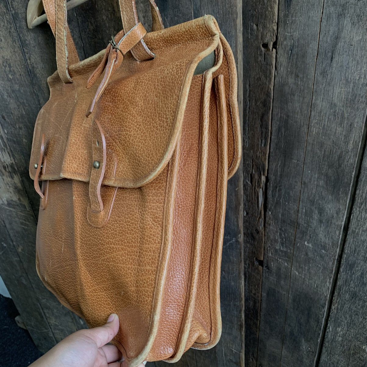 Genuine Leather Ralph Lauren Leather Messenger Bag Size ONE SIZE - 8 Thumbnail