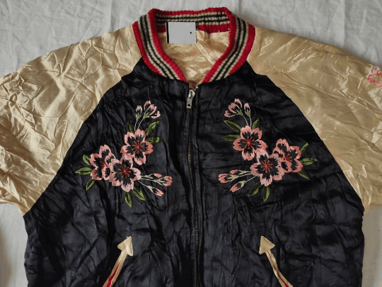 Japanese Brand Vintage Sukajan Cropped Head Reversible Embroider Geisha Size US S / EU 44-46 / 1 - 3 Thumbnail