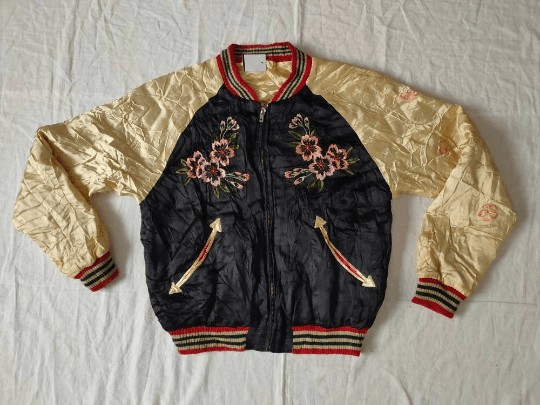 Japanese Brand Vintage Sukajan Cropped Head Reversible Embroider Geisha Size US S / EU 44-46 / 1 - 4 Thumbnail