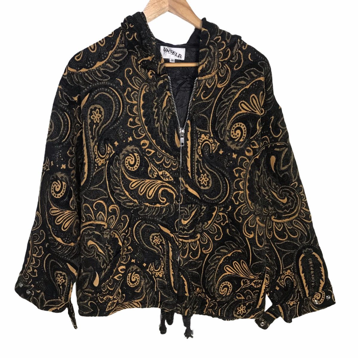 Japanese Brand Unseld full pairsley embroidered hooded zip up jacket Size US M / EU 48-50 / 2 - 1 Thumbnail