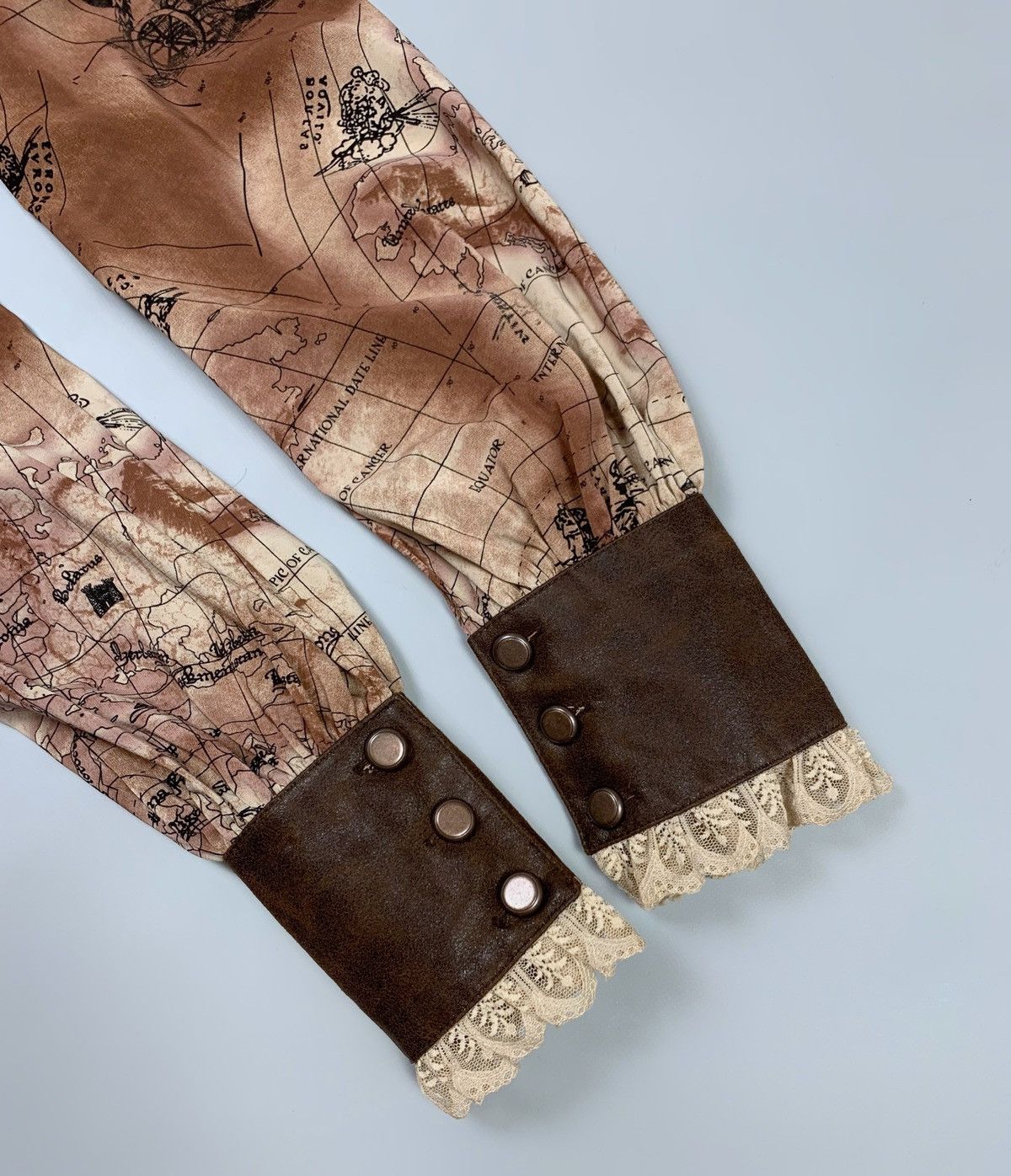 Lip Service Vintage Lip Service Gothic Pictorial Map Shirt Sz M Women’s Size M / US 6-8 / IT 42-44 - 13 Thumbnail