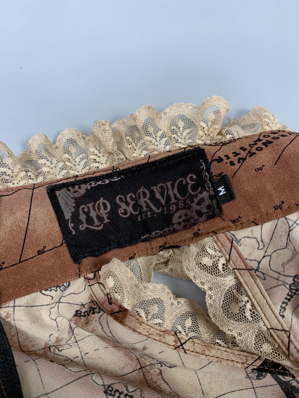 Lip Service Vintage Lip Service Gothic Pictorial Map Shirt Sz M Women’s Size M / US 6-8 / IT 42-44 - 10 Thumbnail