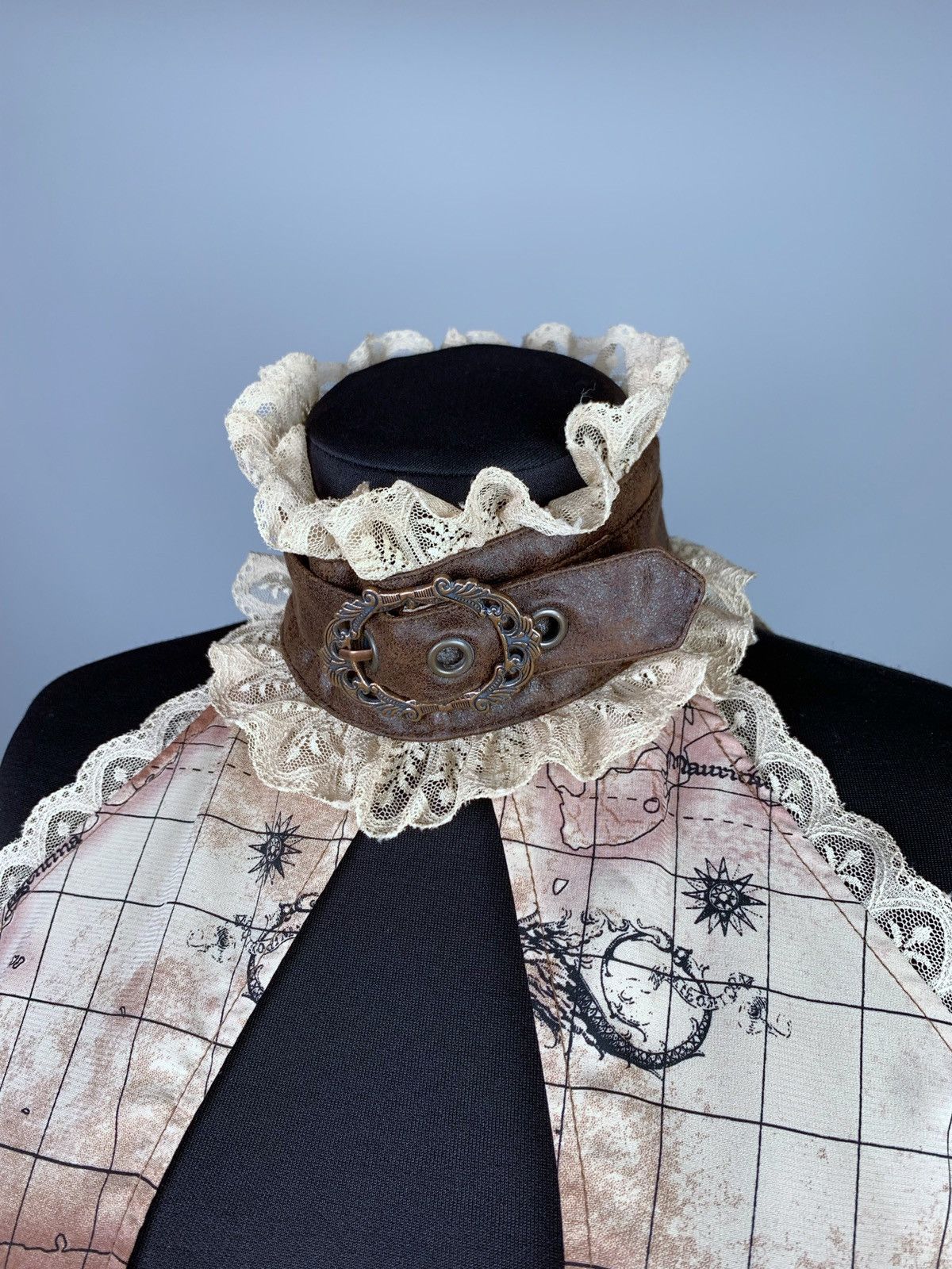 Lip Service Vintage Lip Service Gothic Pictorial Map Shirt Sz M Women’s Size M / US 6-8 / IT 42-44 - 7 Thumbnail