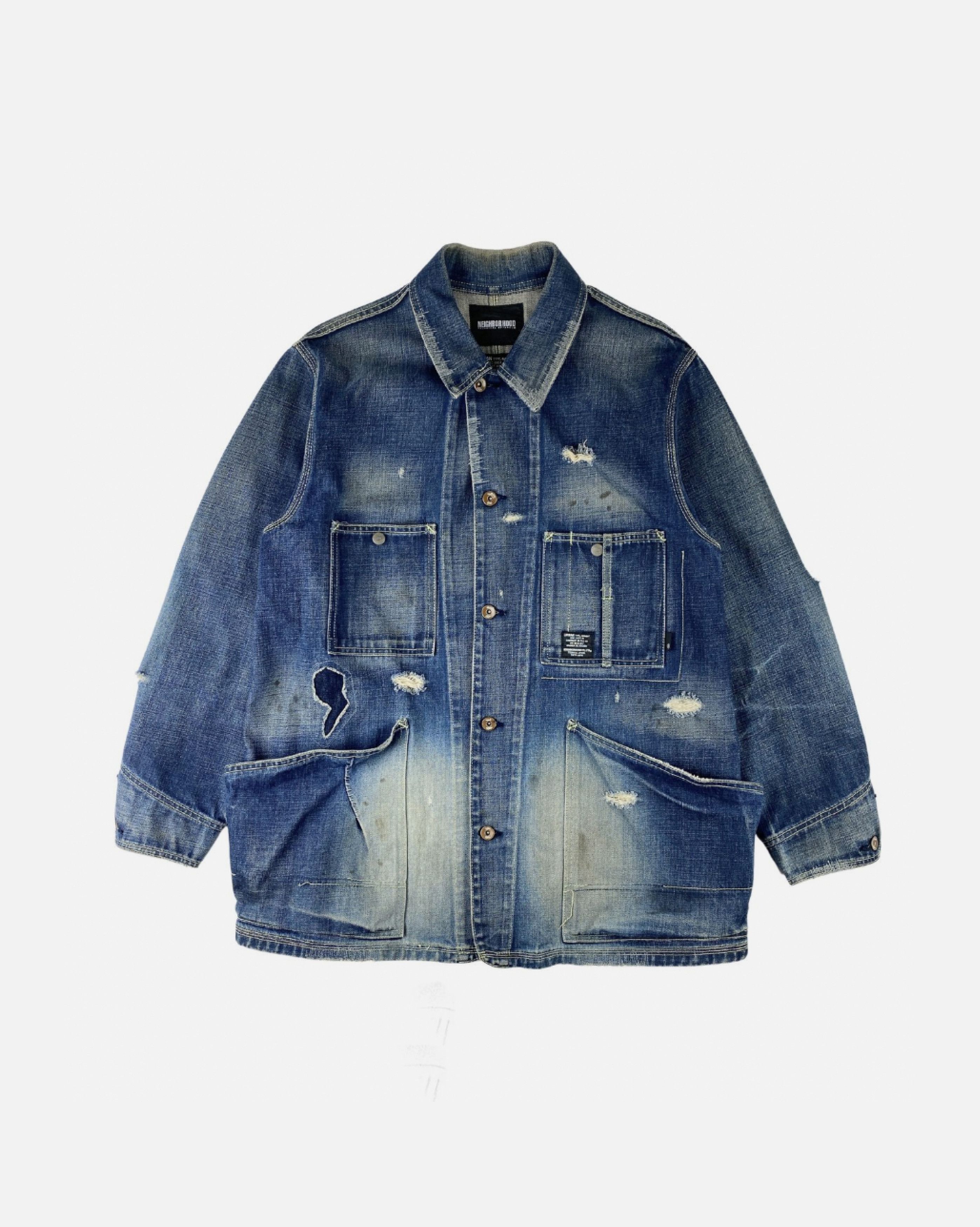 Neighborhood NEIGHBORHOOD HUSTLAS JKM03 Japanese Wash Denim