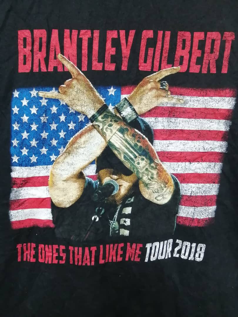 Band Tees × Vintage Brantley Gilbert Stone Cold Country Shirt Concert Tour Tee Size US L / EU 52-54 / 3 - 3 Thumbnail