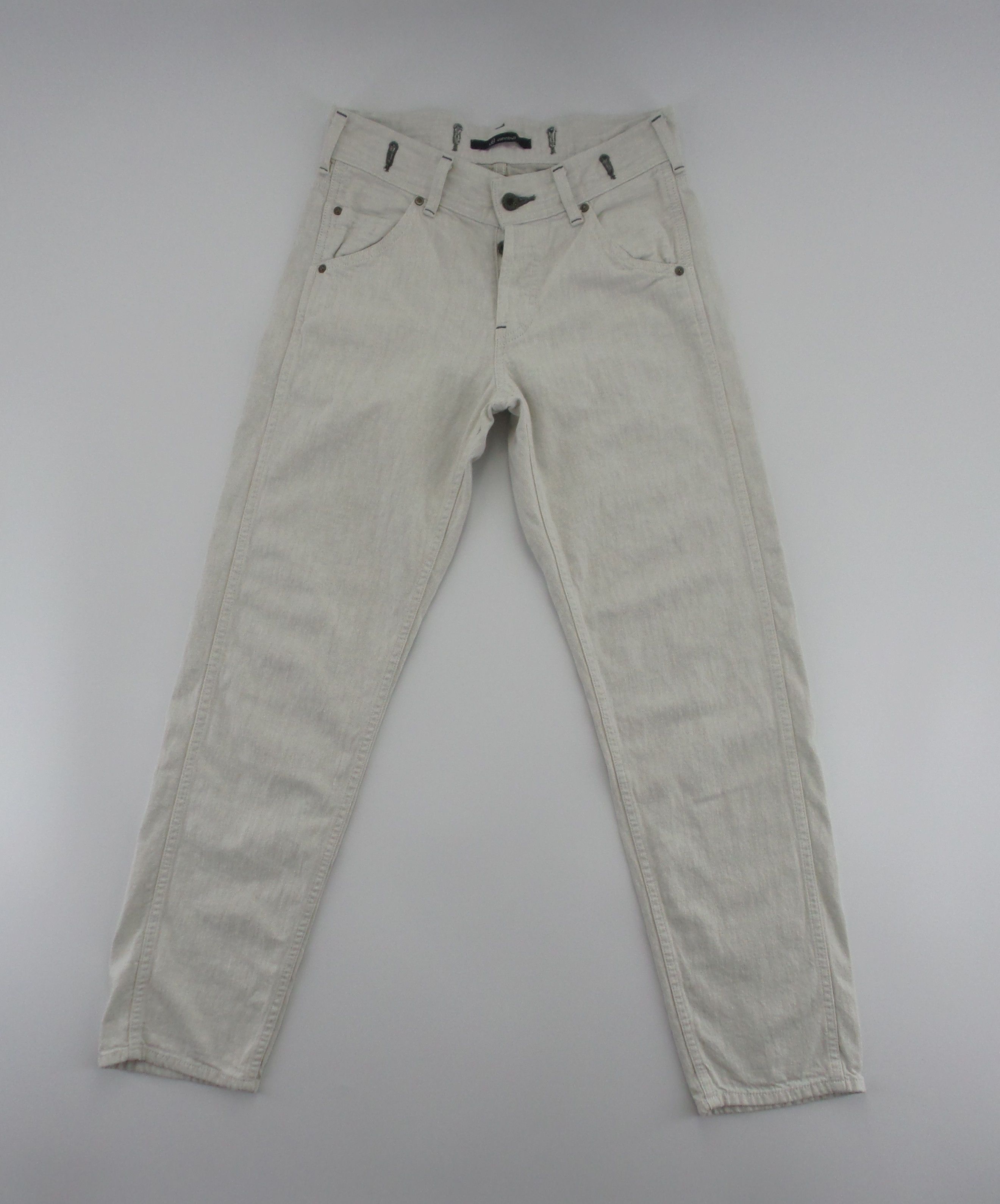 Japanese Brand × Johnbull J8 Johnbull Light Gray Button Fly Jeans Pants W27xL38 Size US 27 - 1 Thumbnail