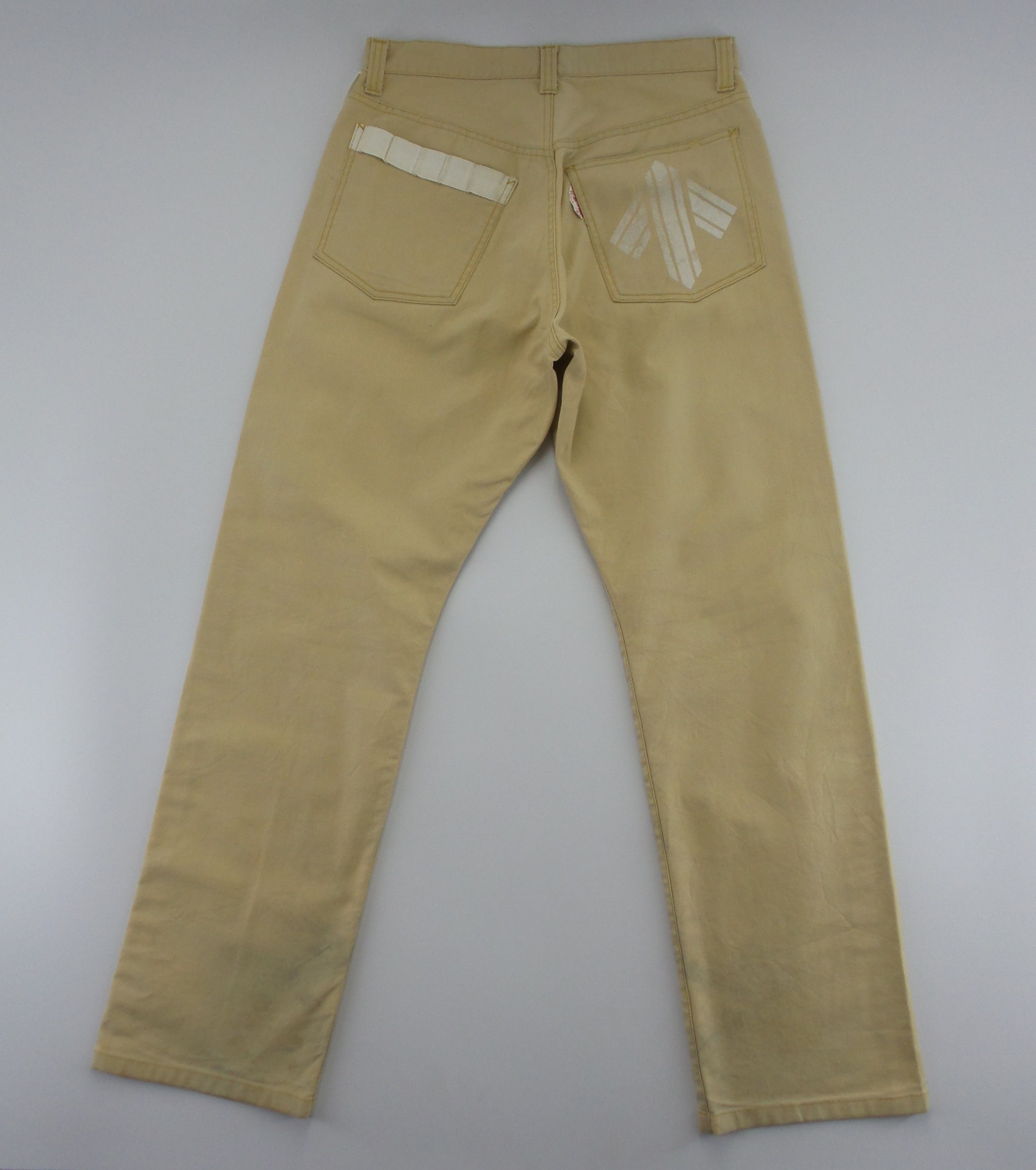Japanese Brand Doarat Side Tape Beige Jeans Pants W30xL42.5 Size US 30 / EU 46 - 4 Thumbnail