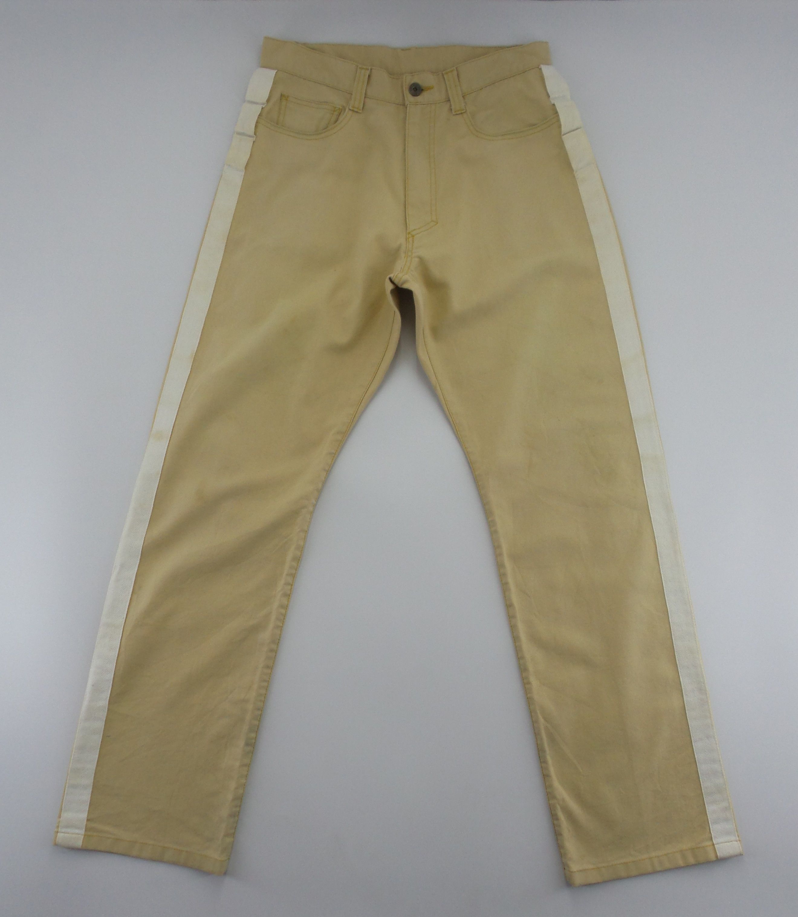 Japanese Brand Doarat Side Tape Beige Jeans Pants W30xL42.5 Size US 30 / EU 46 - 1 Thumbnail