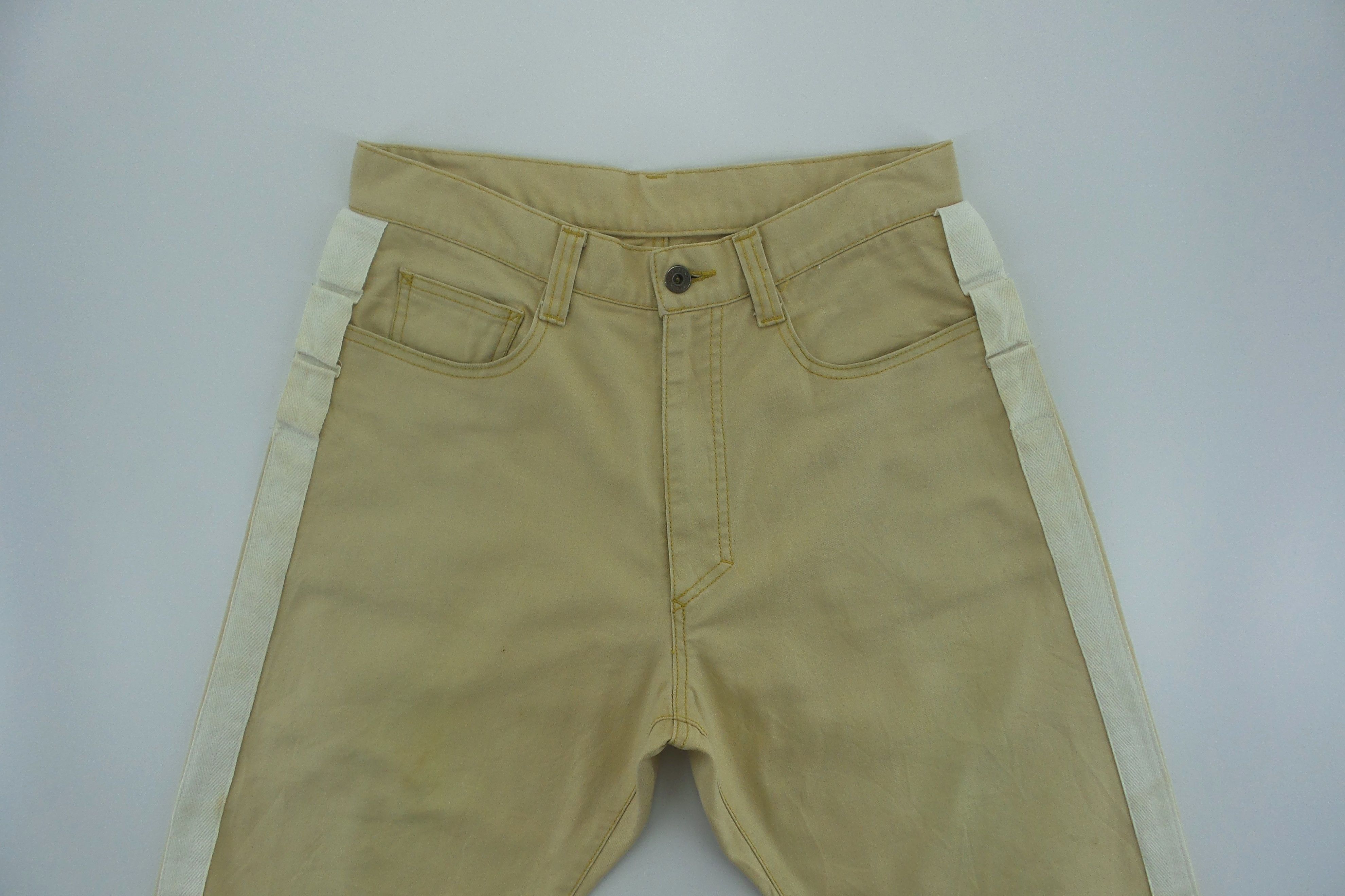 Japanese Brand Doarat Side Tape Beige Jeans Pants W30xL42.5 Size US 30 / EU 46 - 2 Thumbnail