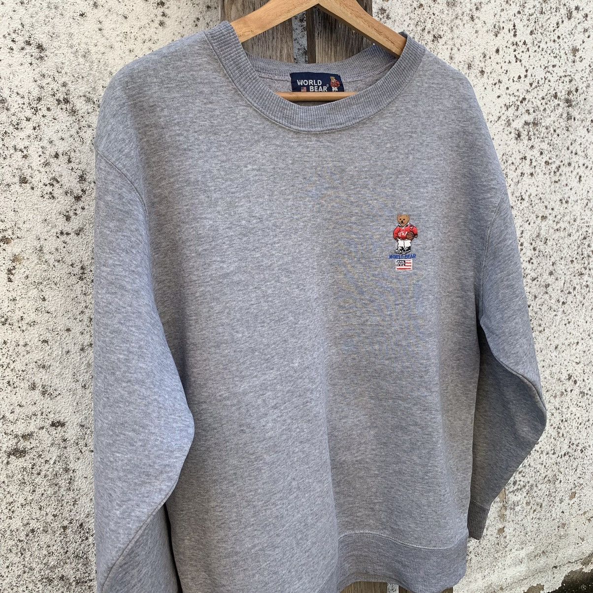 Japanese Brand World Bear Small Logo Crewneck Sweater Jumper Pullover Size US M / EU 48-50 / 2 - 2 Thumbnail