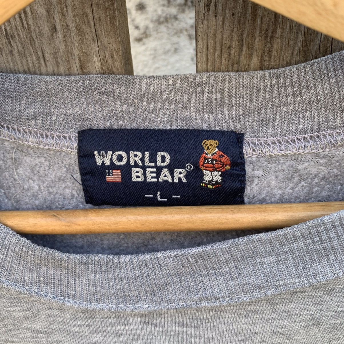 Japanese Brand World Bear Small Logo Crewneck Sweater Jumper Pullover Size US M / EU 48-50 / 2 - 5 Thumbnail