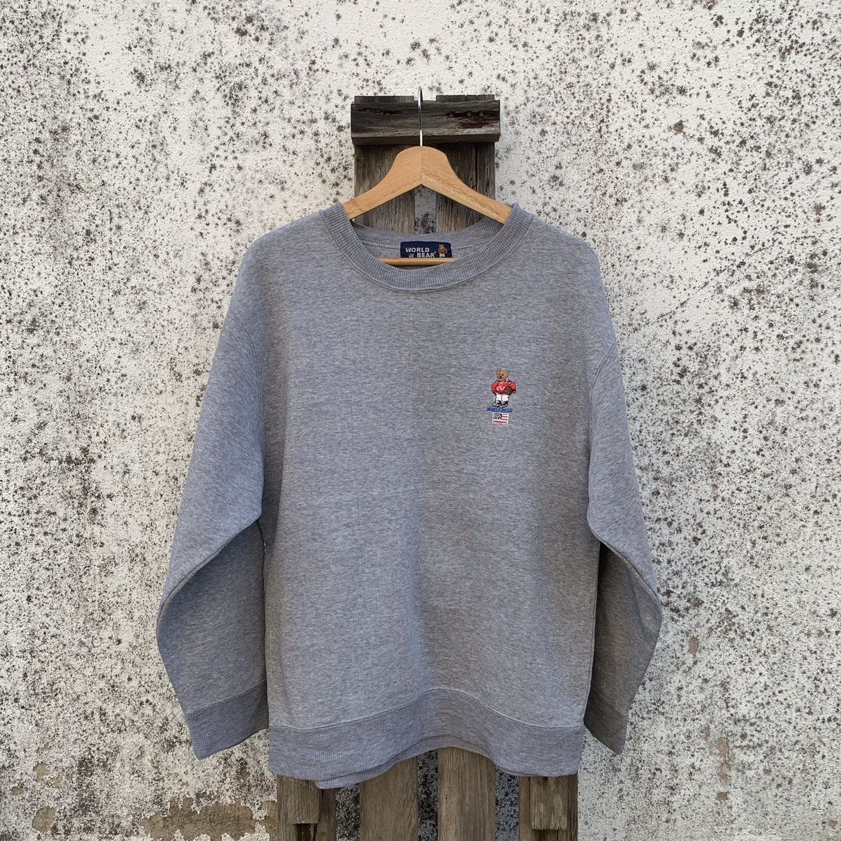 Japanese Brand World Bear Small Logo Crewneck Sweater Jumper Pullover Size US M / EU 48-50 / 2 - 1 Thumbnail