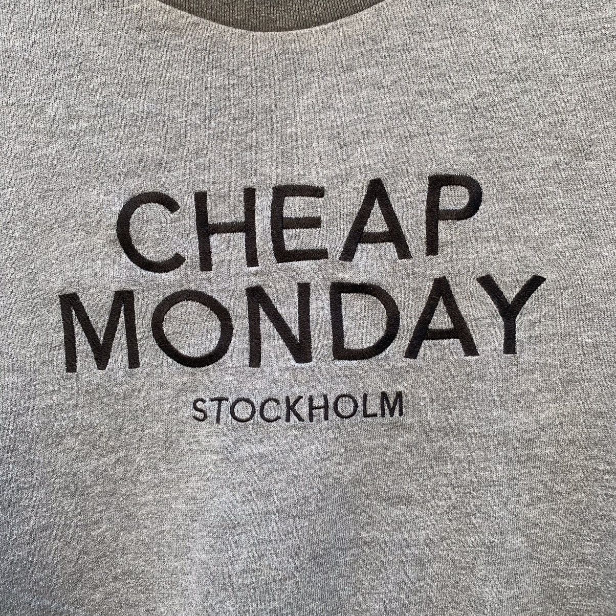 Cheap Monday × Vintage Y2K Cheap Monday Crewneck Cropped Spell Out Sweater Pullover Size M / US 6-8 / IT 42-44 - 3 Thumbnail