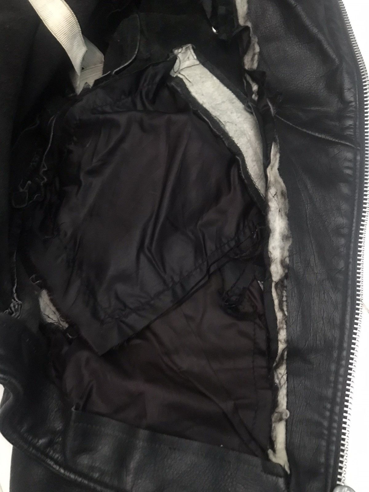 Vintage Double Colar Leather Jacket Custom Painting Size US S / EU 44-46 / 1 - 7 Thumbnail