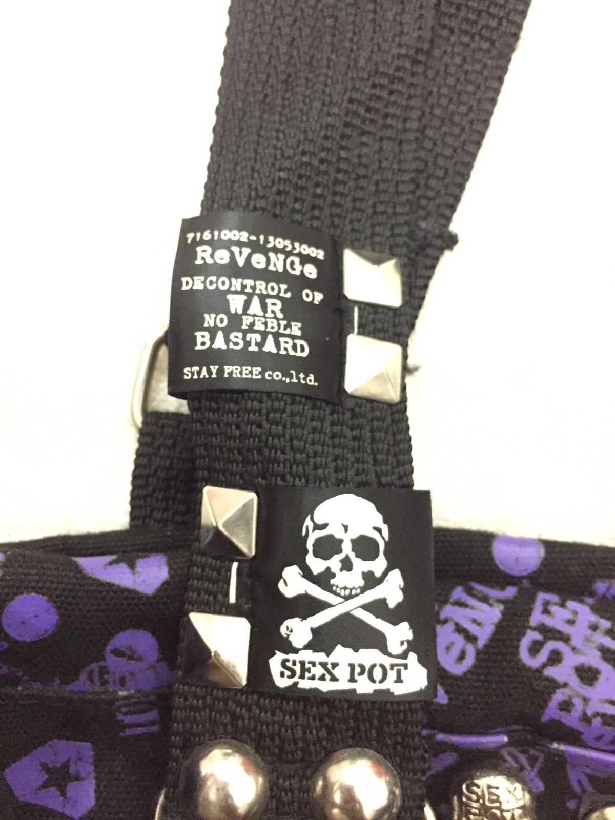 Japanese Brand Skull Print Duffle Bag Size ONE SIZE - 8 Thumbnail