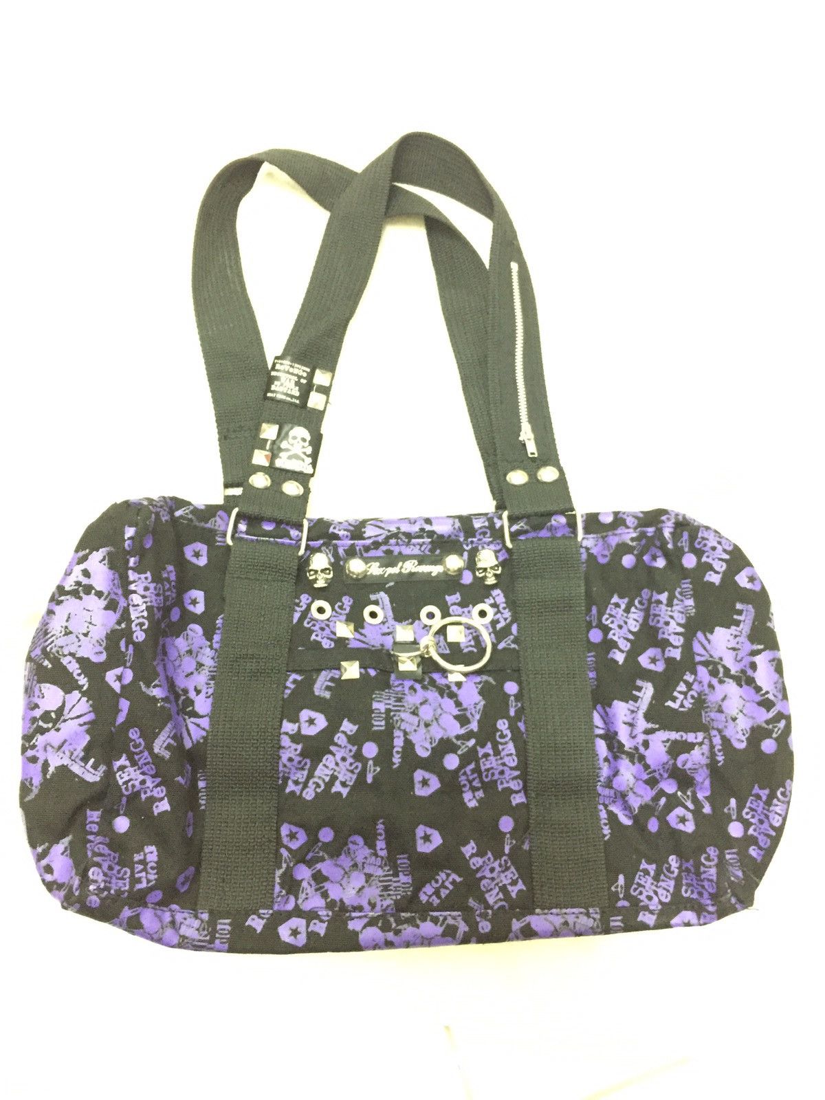 Skull Print Duffle Bag