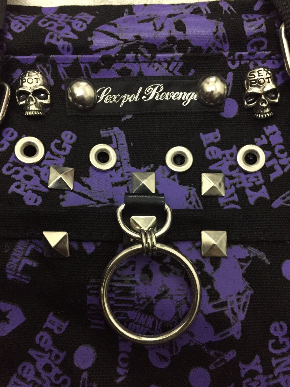 Japanese Brand Skull Print Duffle Bag Size ONE SIZE - 6 Thumbnail