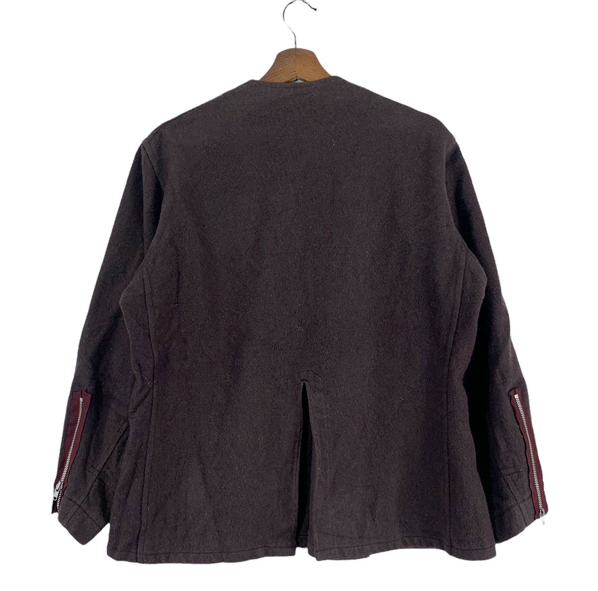 Vintage VINTAGE DESIGNER ART SELF WOOL ZIPPER JACKET Size US L / EU 52-54 / 3 - 6 Thumbnail