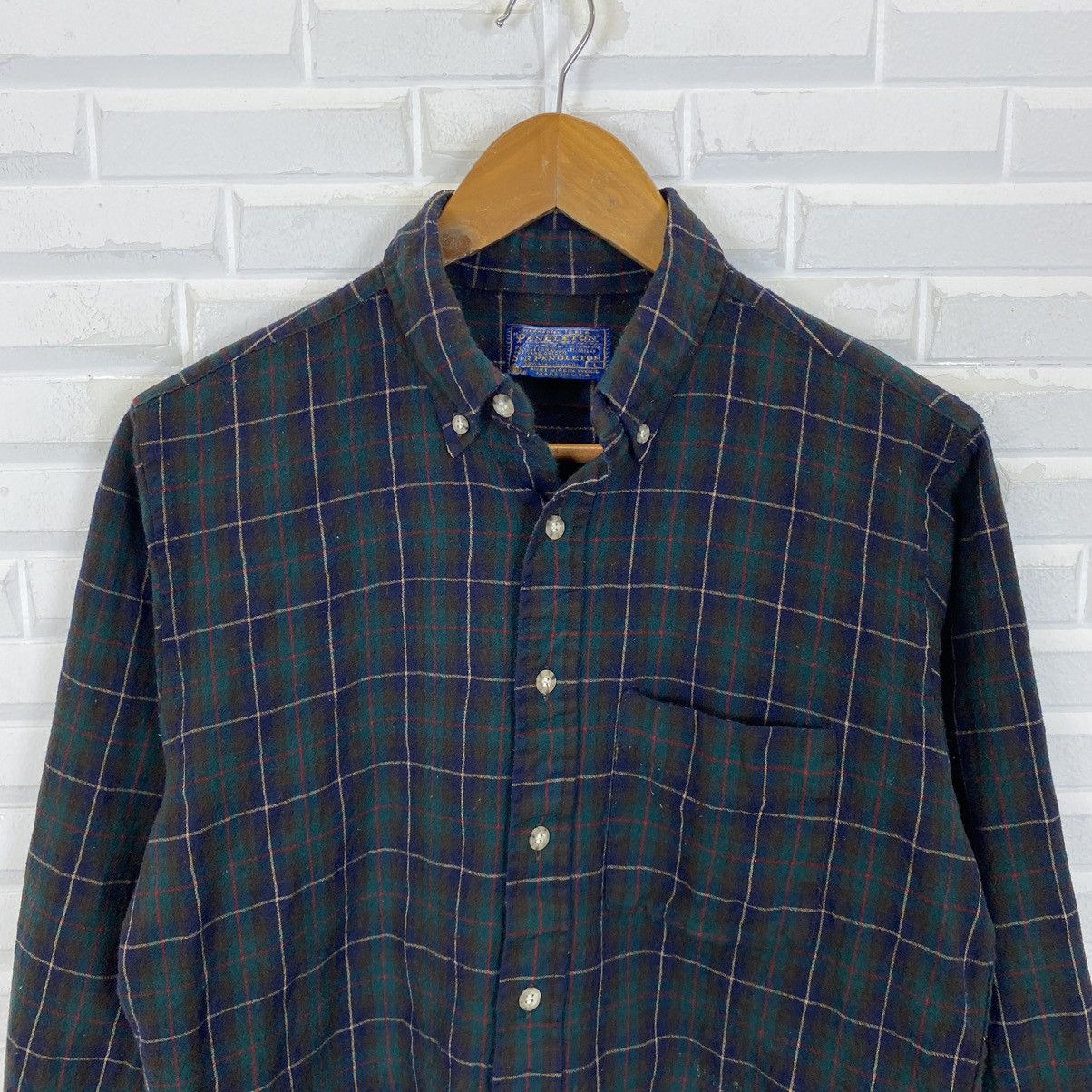 Flannel × Pendleton × Vintage VINTAGE PENDLETON WOOL FLANNEL MADE IN USA Size US S / EU 44-46 / 1 - 5 Thumbnail