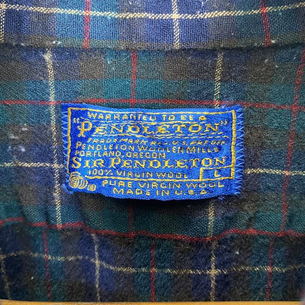 Vintage VINTAGE PENDLETON WOOL FLANNEL MADE IN USA Grailed