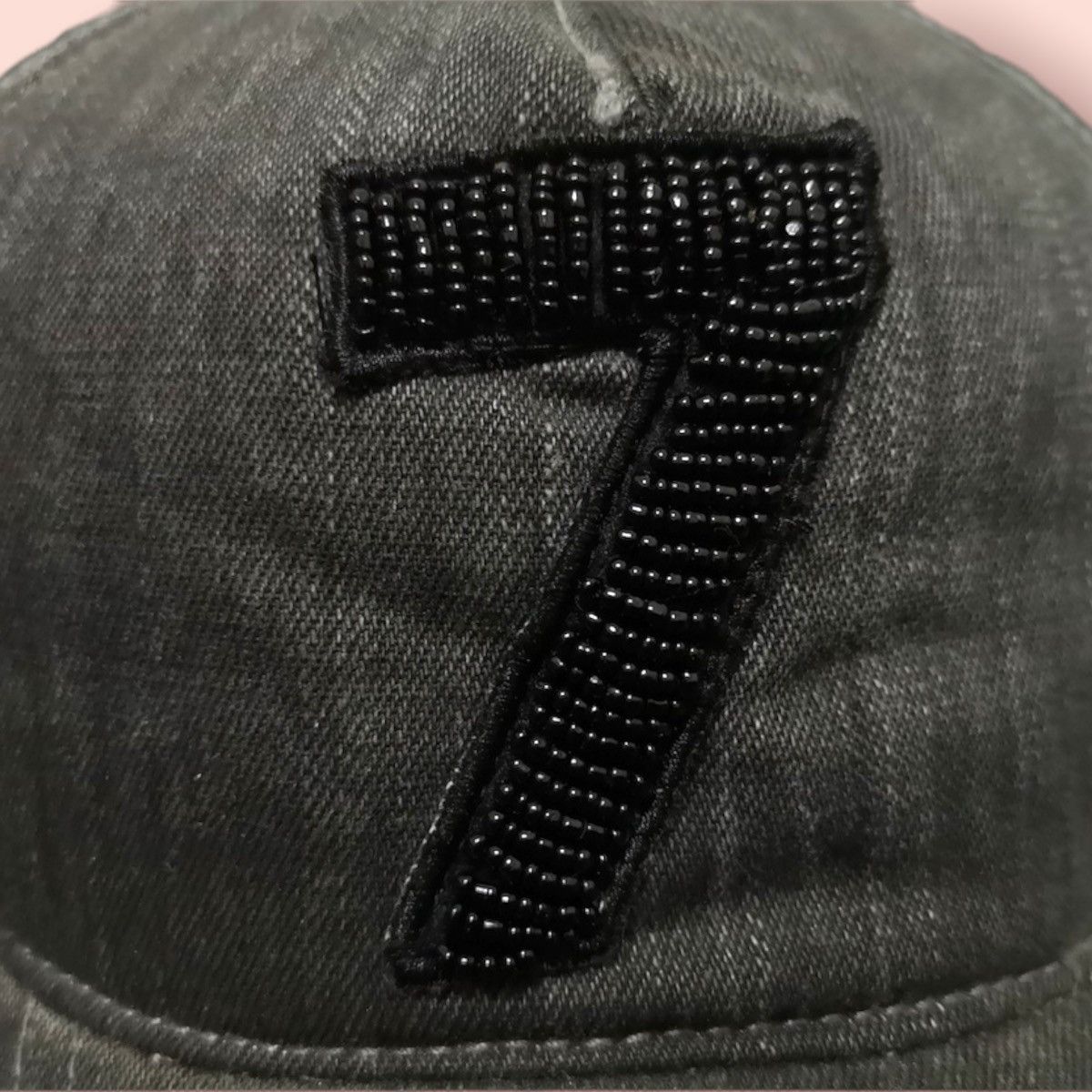 Japanese Brand No. 7 DISTRESSED DENIM TRUCKER LEATHER STRAPBACK Size ONE SIZE - 5 Thumbnail